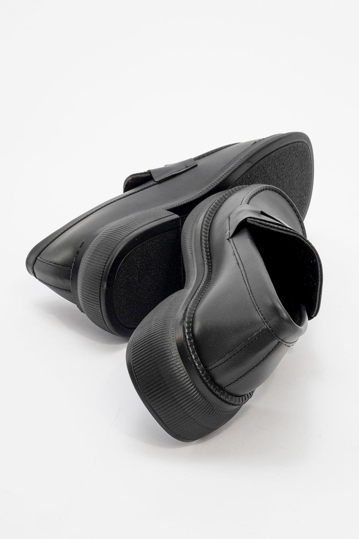 Kaydırmaz Kadın Günlük Ayakkabı SİYAH CİLT - Görsel 5