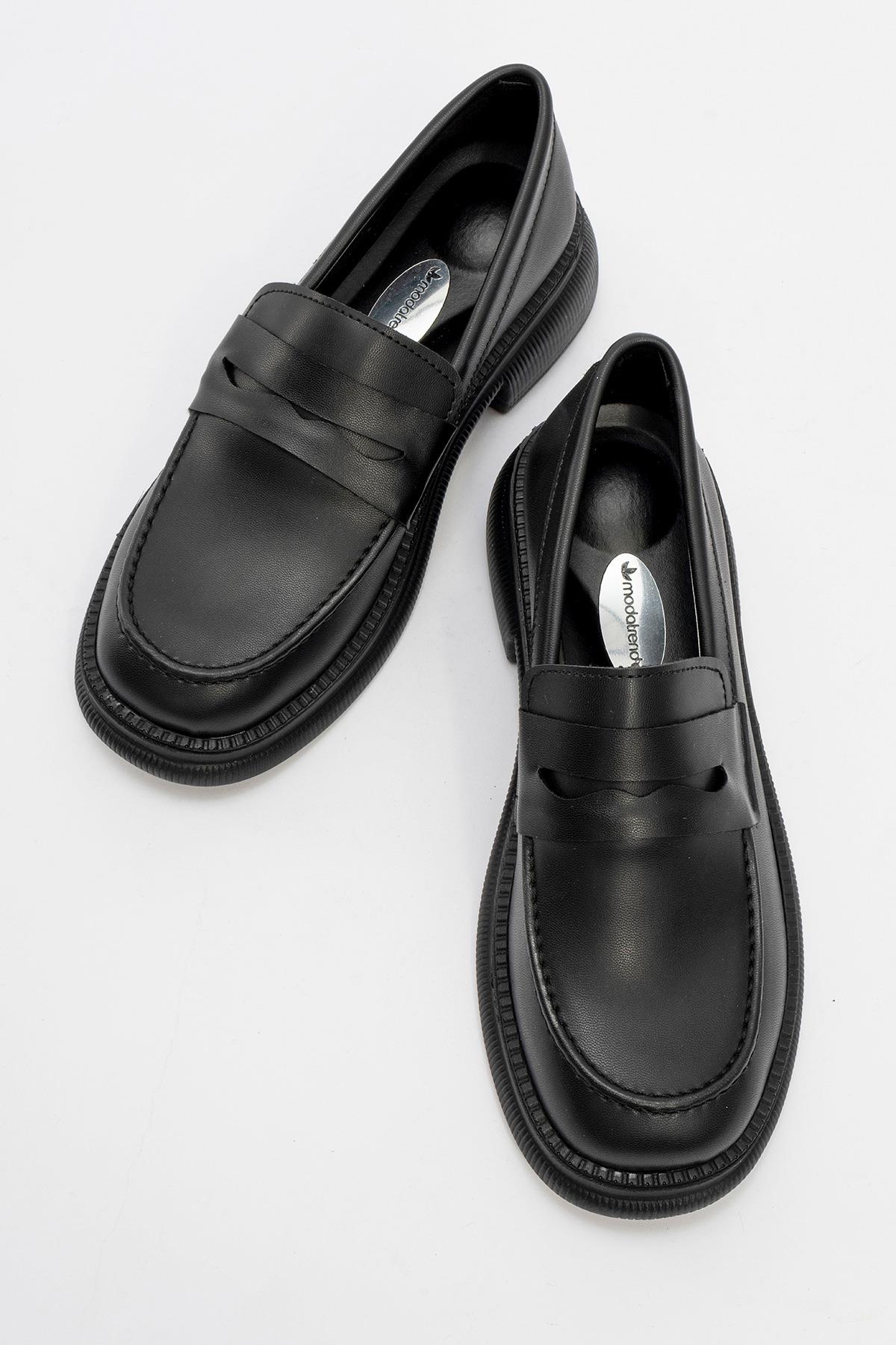 Kaydırmaz Kadın Günlük Ayakkabı SİYAH CİLT - Görsel 6