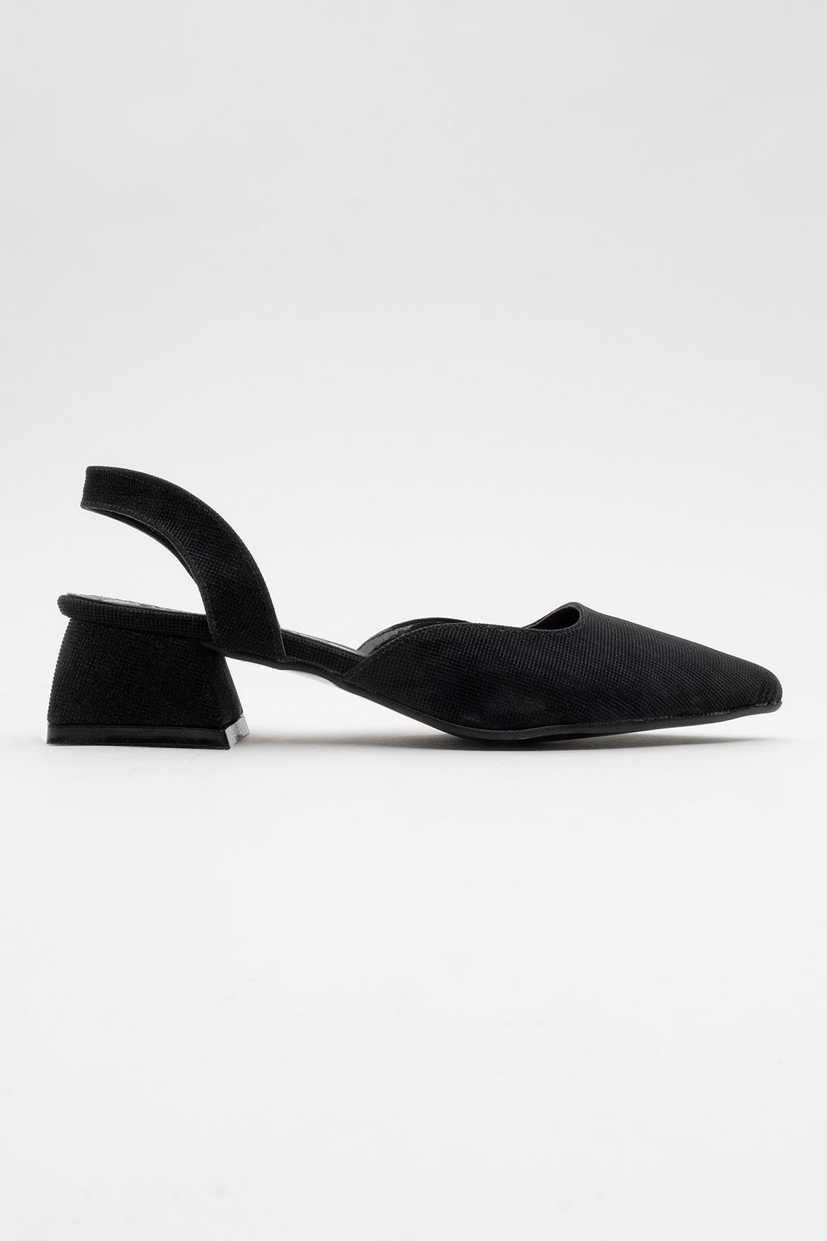 Kadın Topuklu Sandalet SİYAH SİM - Görsel 2