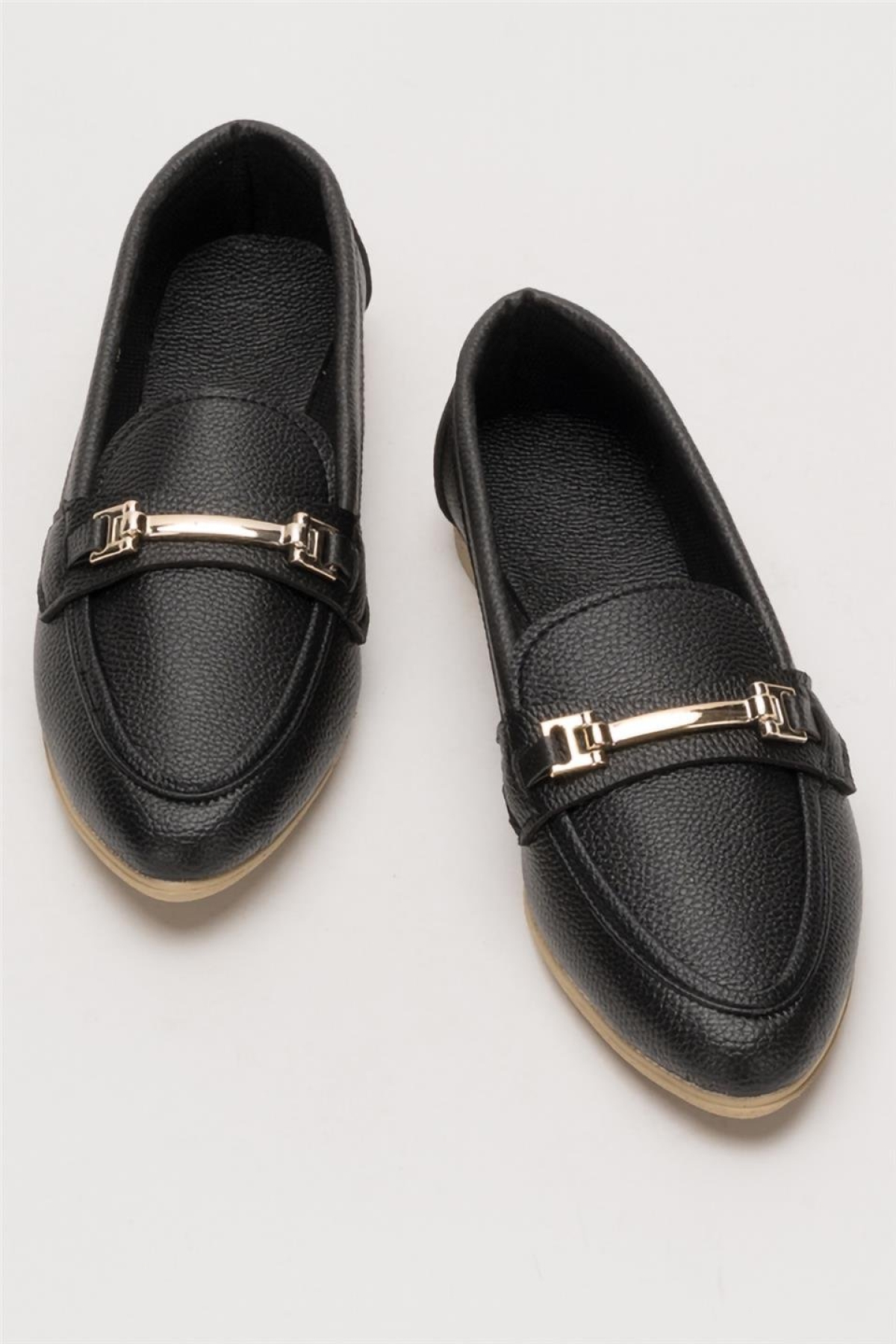 Kadın Babet Toka Detaylı Şık Rahat Günlük Ayakkabı SİYAH - Görsel 7