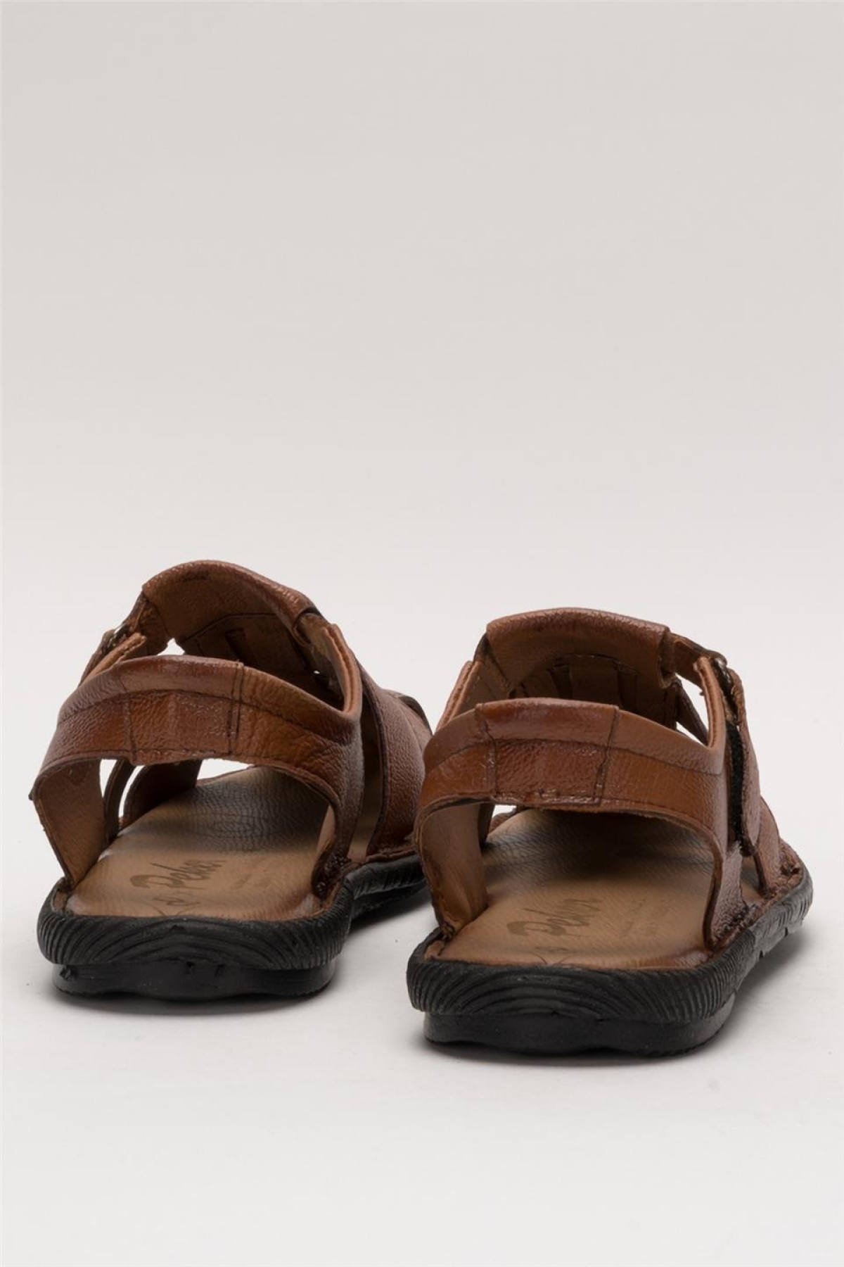 Erkek Hakiki Deri Yazlık Hafif Günlük Ayakkabı Sandalet TABA - Görsel 5