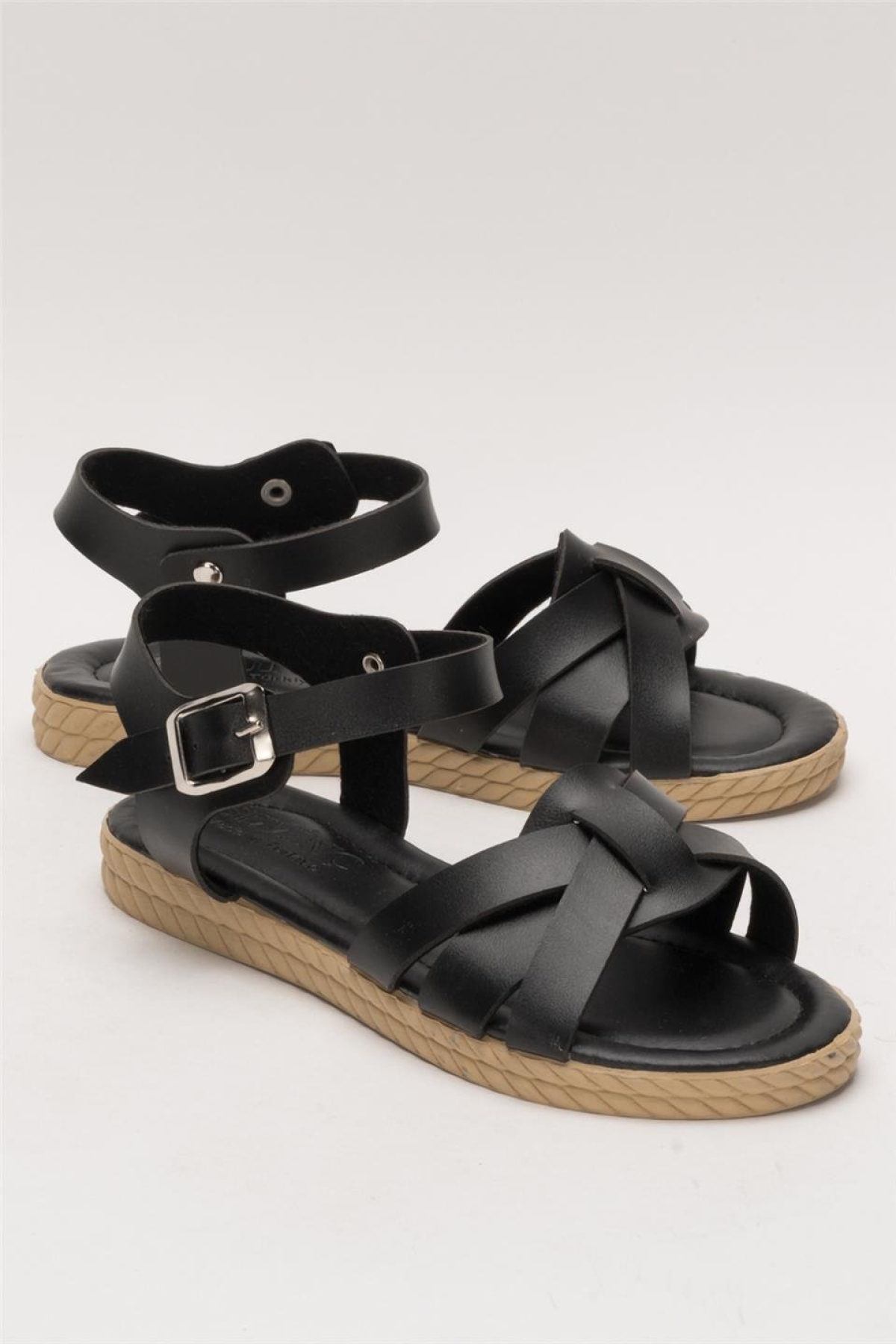 Günlük Şık Rahat Kadın Sandalet SİYAH - Görsel 3