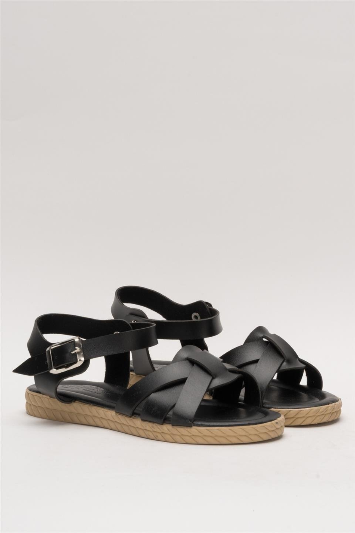 Günlük Şık Rahat Kadın Sandalet SİYAH - Görsel 4