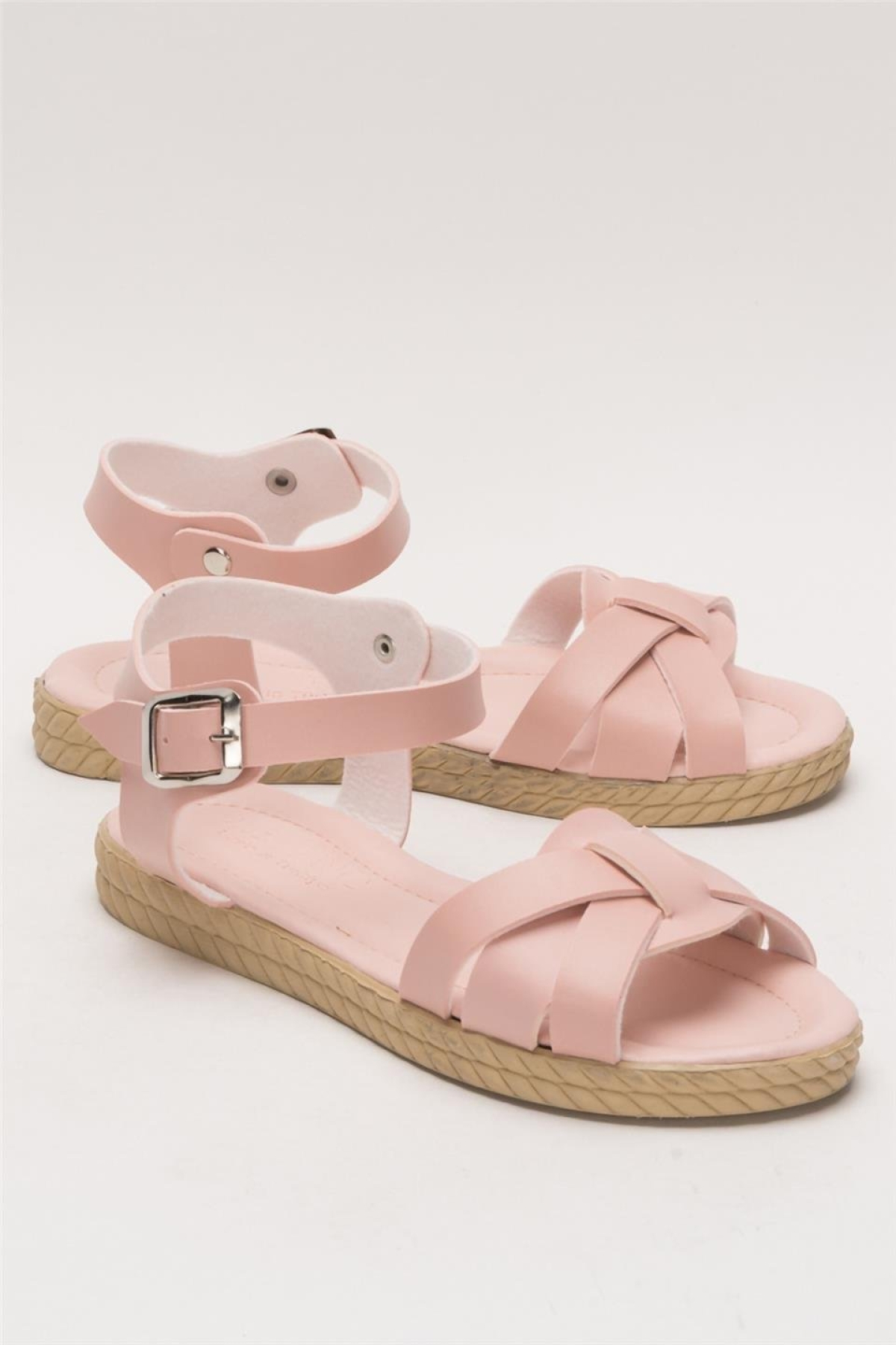 Günlük Şık Rahat Kadın Sandalet PUDRA - Görsel 3