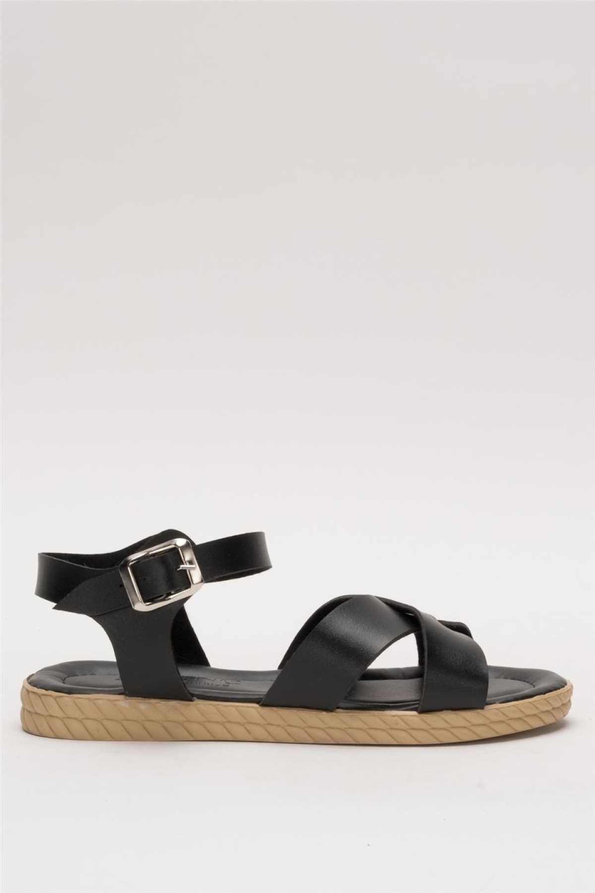 Günlük Şık Rahat Kadın Sandalet SİYAH - Görsel 2