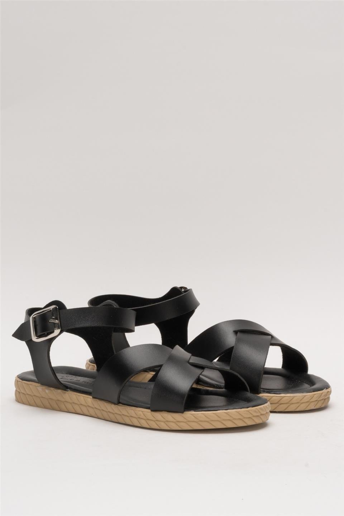 Günlük Şık Rahat Kadın Sandalet SİYAH - Görsel 4