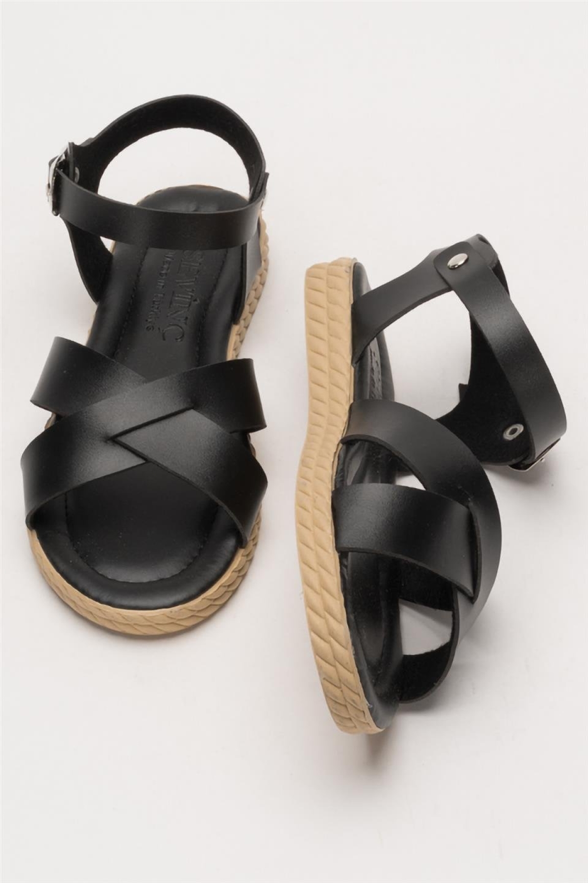 Günlük Şık Rahat Kadın Sandalet SİYAH - Görsel 8