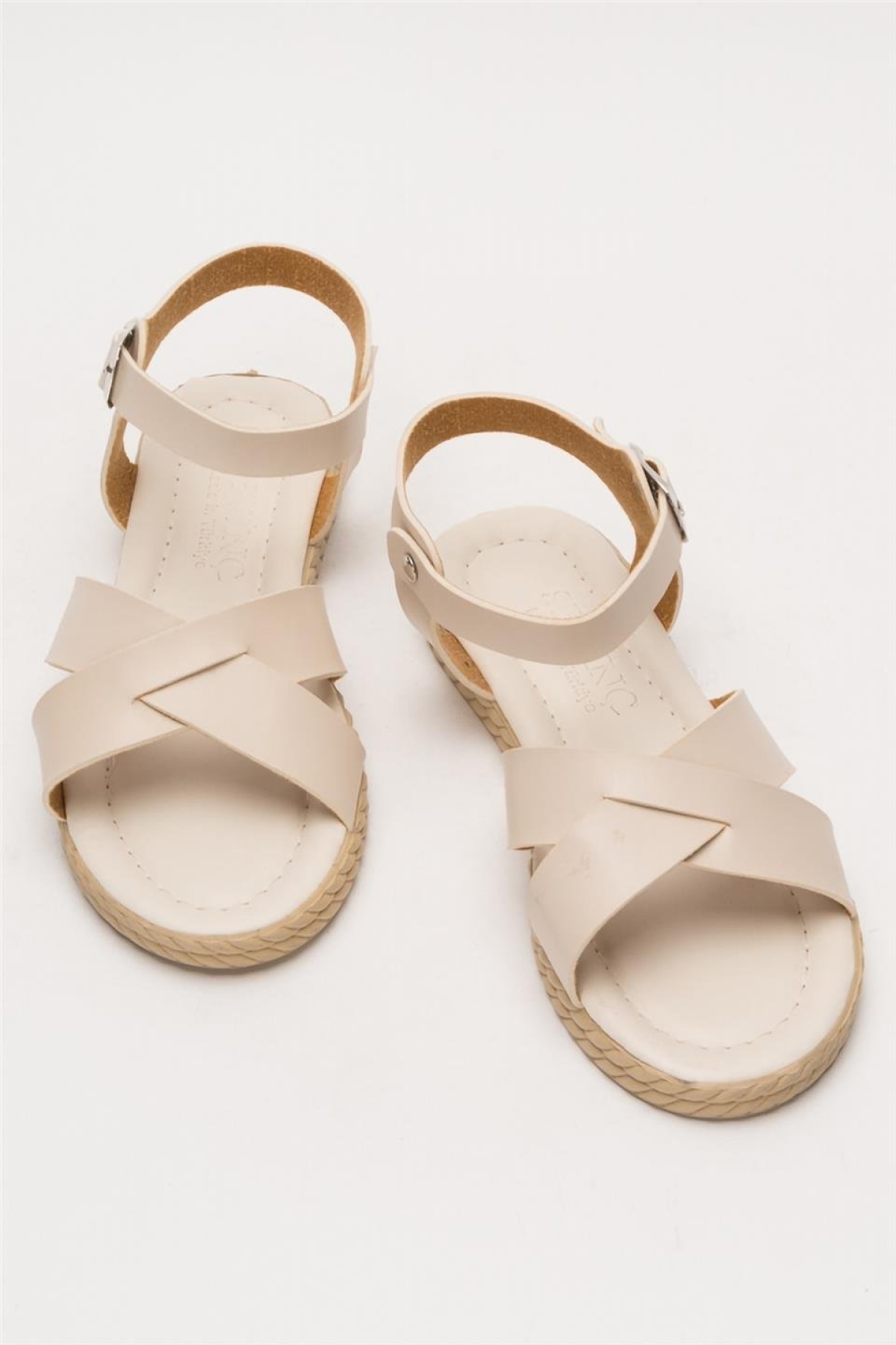 Günlük Şık Rahat Kadın Sandalet BEJ - Görsel 7