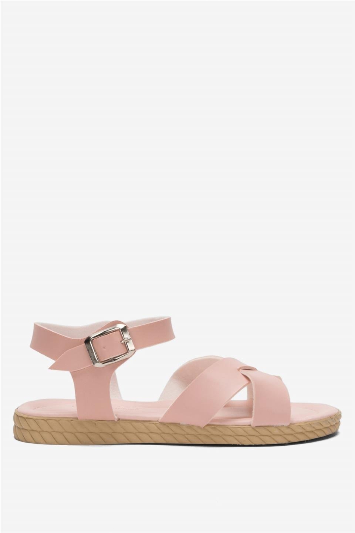 Günlük Şık Rahat Kadın Sandalet PUDRA - Görsel 2