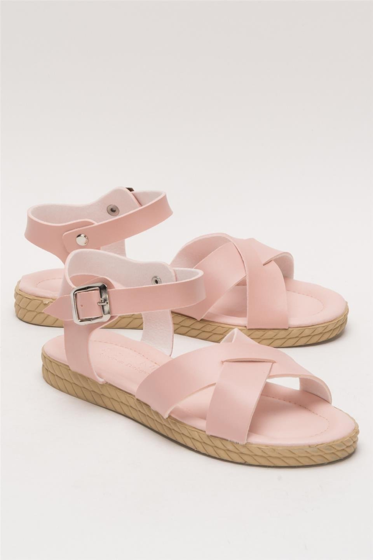 Günlük Şık Rahat Kadın Sandalet PUDRA - Görsel 3