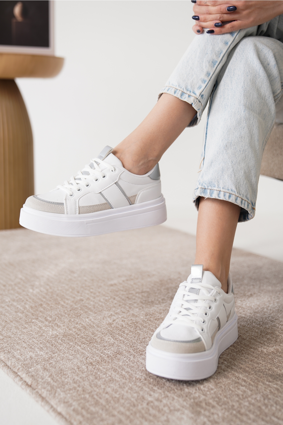 Daxtors Garantili D2501 Günlük Ortopedik Kadın Sneaker Spor Ayakkabı - Görsel 3