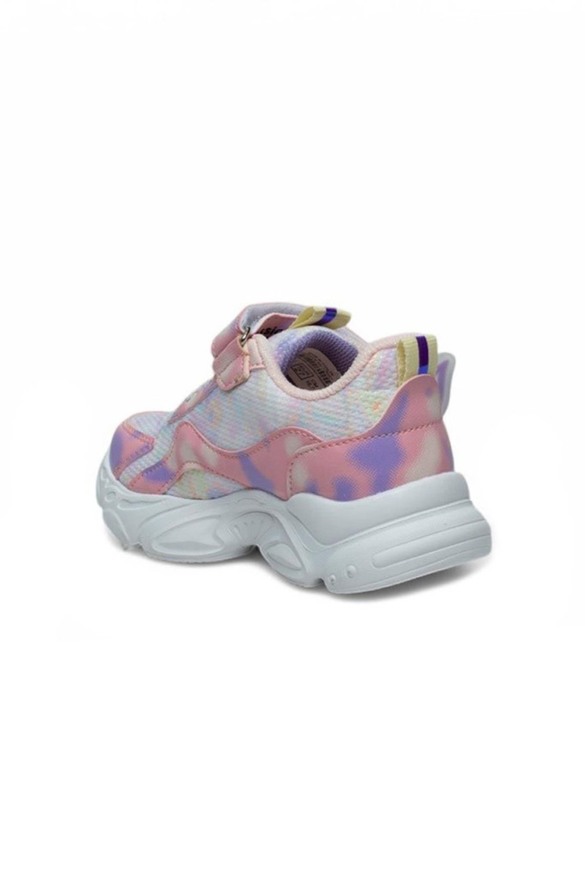 034-25 Simli Kelebek Kız Çocuk Sneaker Pembe Beyaz 26-30 - Görsel 4