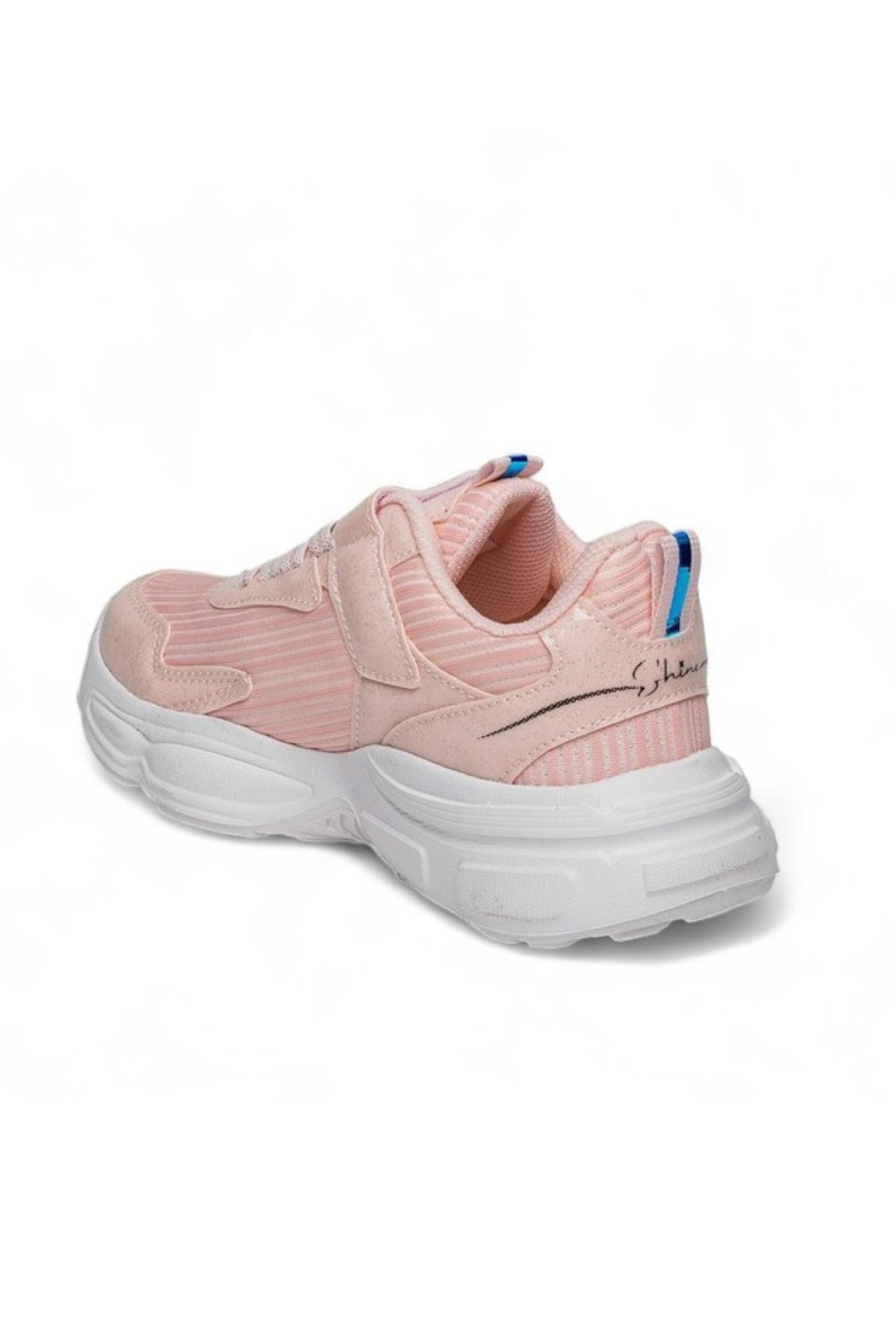 010-25 Simli Maskotlu Kız Çocuk Sneaker Pudra Pembe 31-35 - Görsel 4