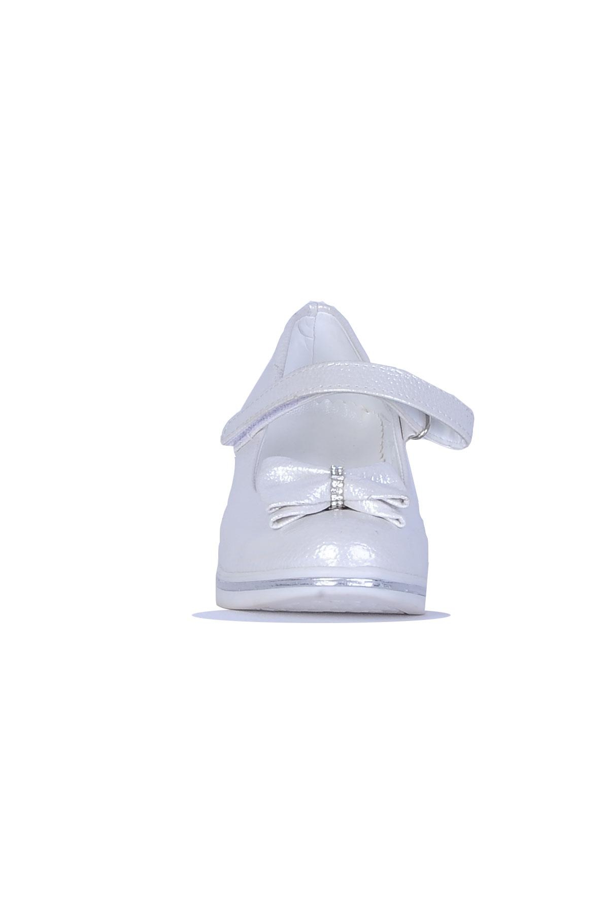 Lunedi Krem Rugan 4Cm Topuklu Kız Çocuk Ayakkabı - Görsel 4