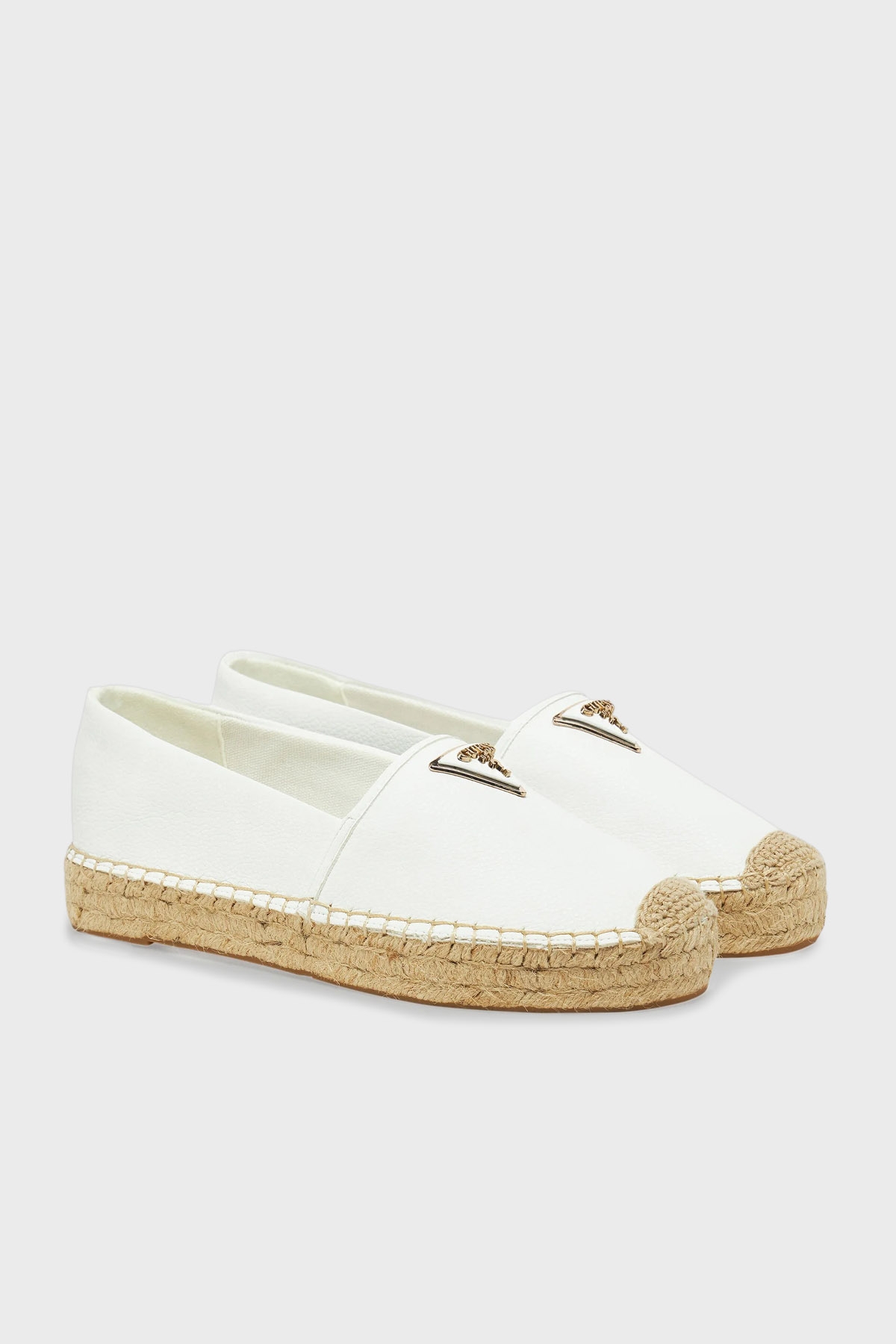 Bayan Espadril FLJLND LEA14 WHITE - Görsel 3