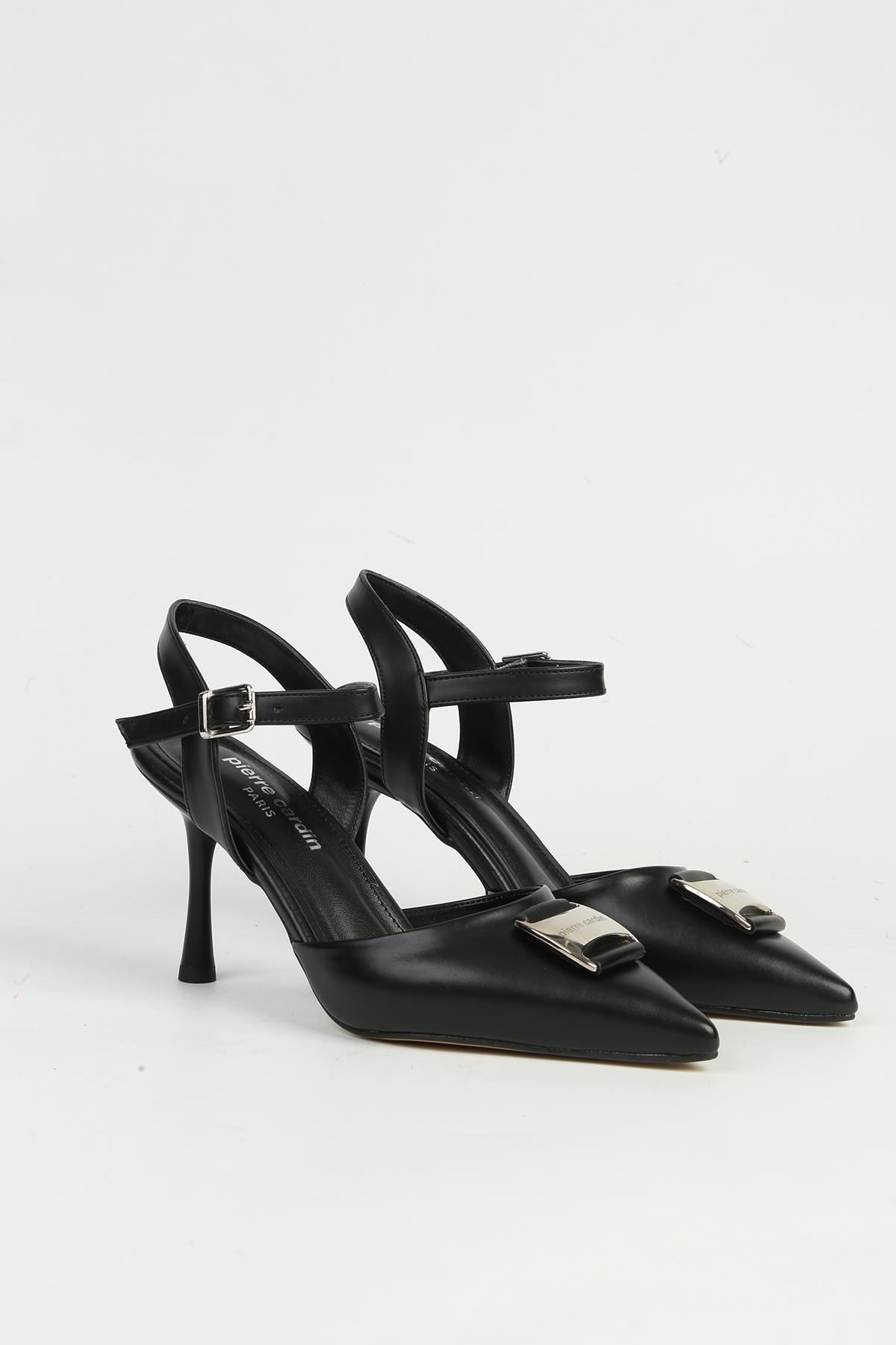 Siyah Kadın Topuklu Ayakkabı PC-54717 - Görsel 3