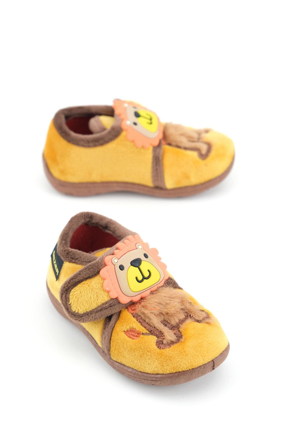 Erkek Çocuk Bebek Kışlık Cırtlı Ayarlanabilir Günlük Okul Kreş Panduf Ayakkabı - Görsel 2