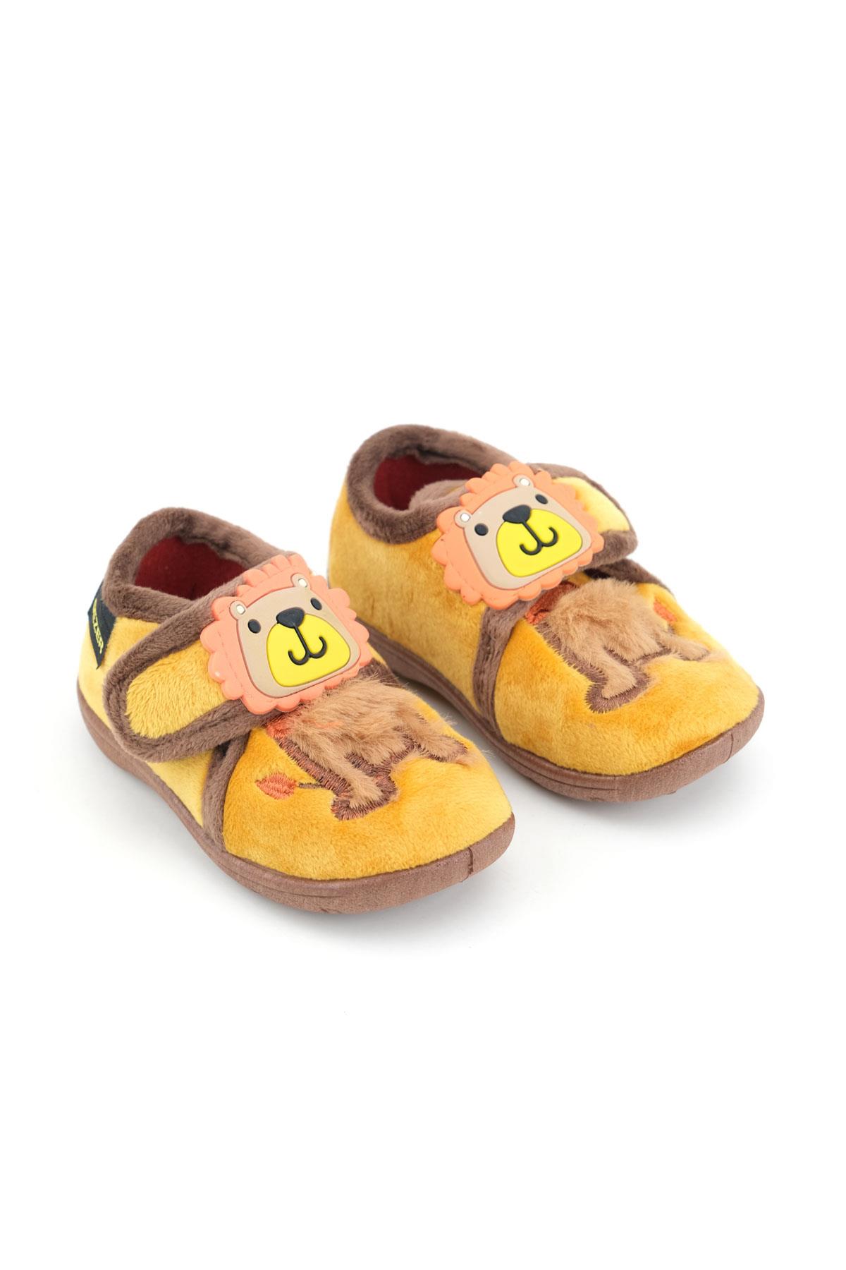 Erkek Çocuk Bebek Kışlık Cırtlı Ayarlanabilir Günlük Okul Kreş Panduf Ayakkabı - Görsel 4