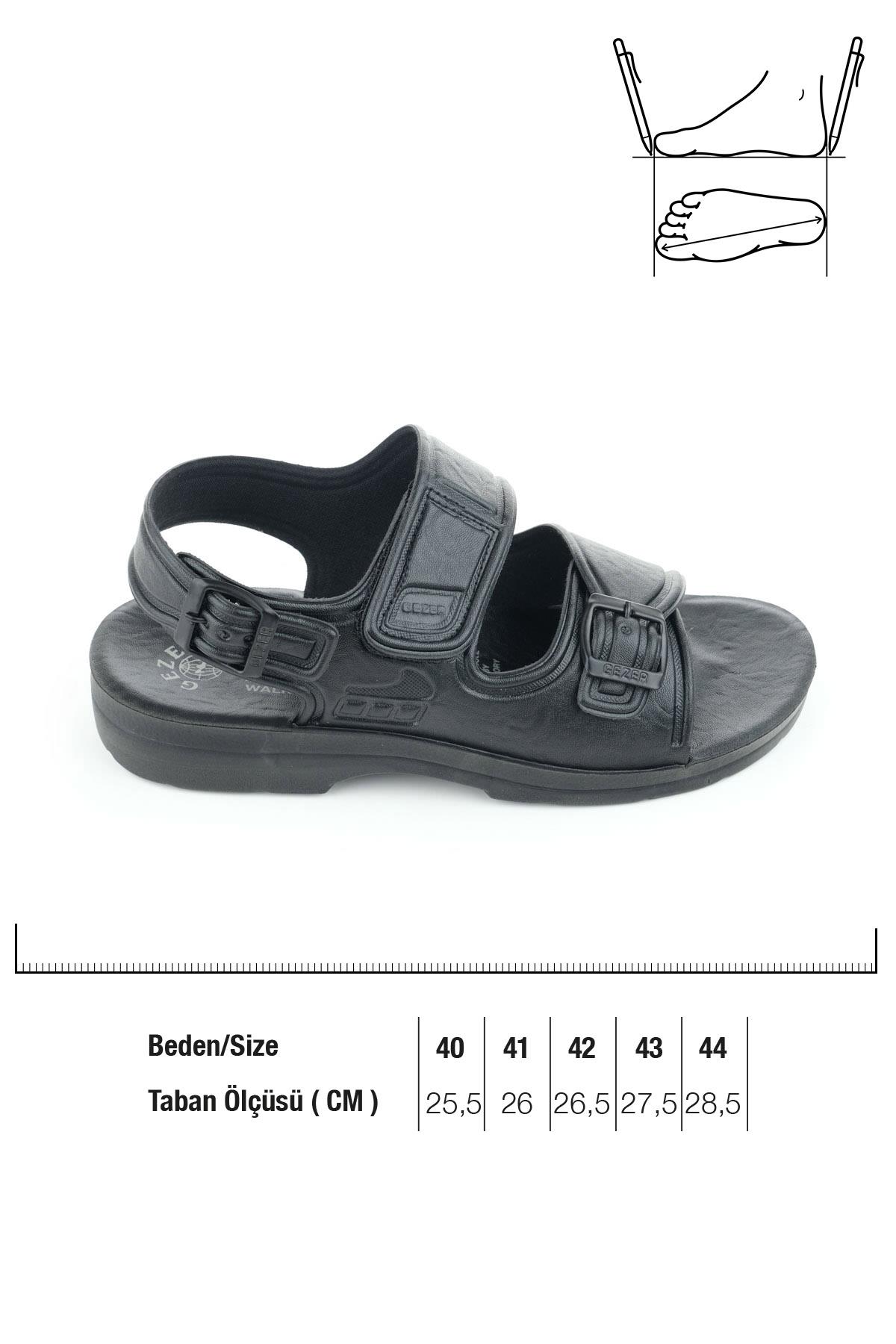 04003 Erkek Ortopedik Hac Umre Günlük Sandalet - Görsel 3