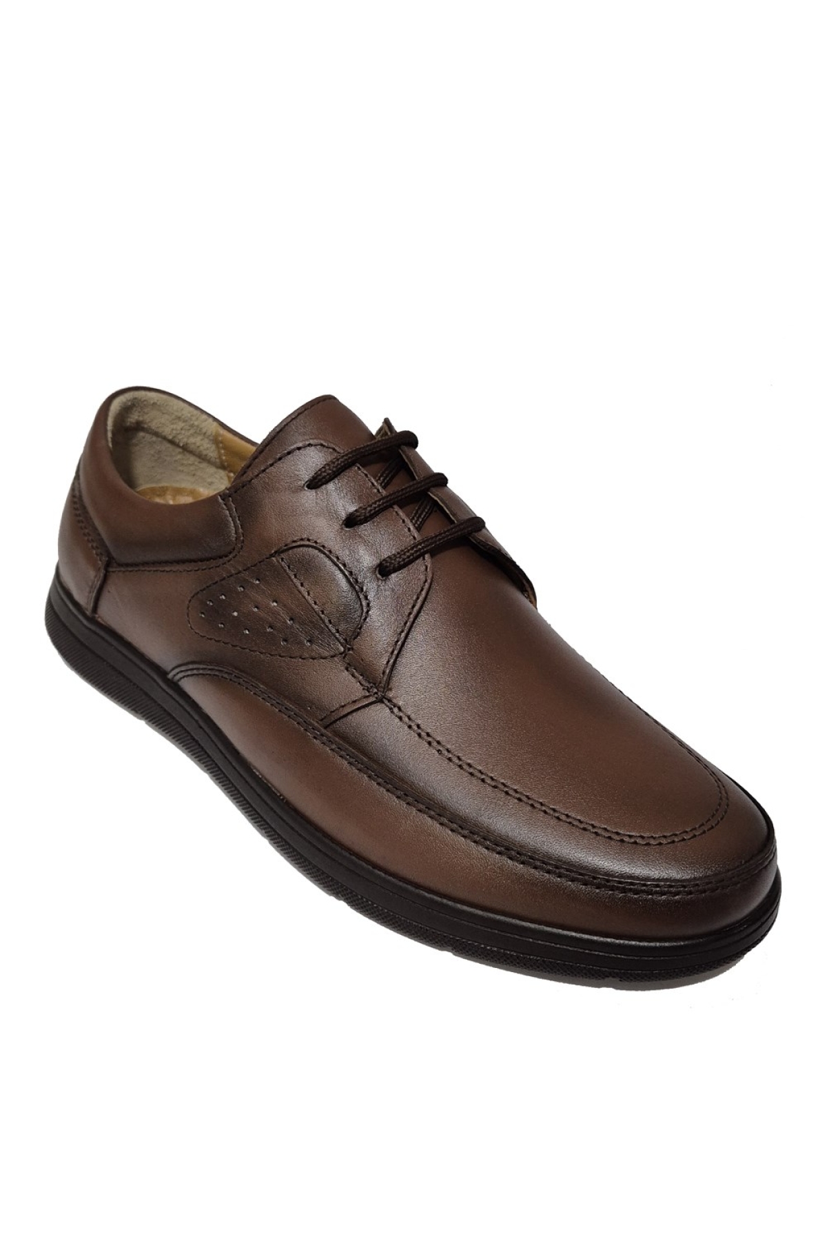 Bağlı Kat Deri Dikişli Model Günlük Konfor Ayakkabı AY-971-Y - Görsel 3