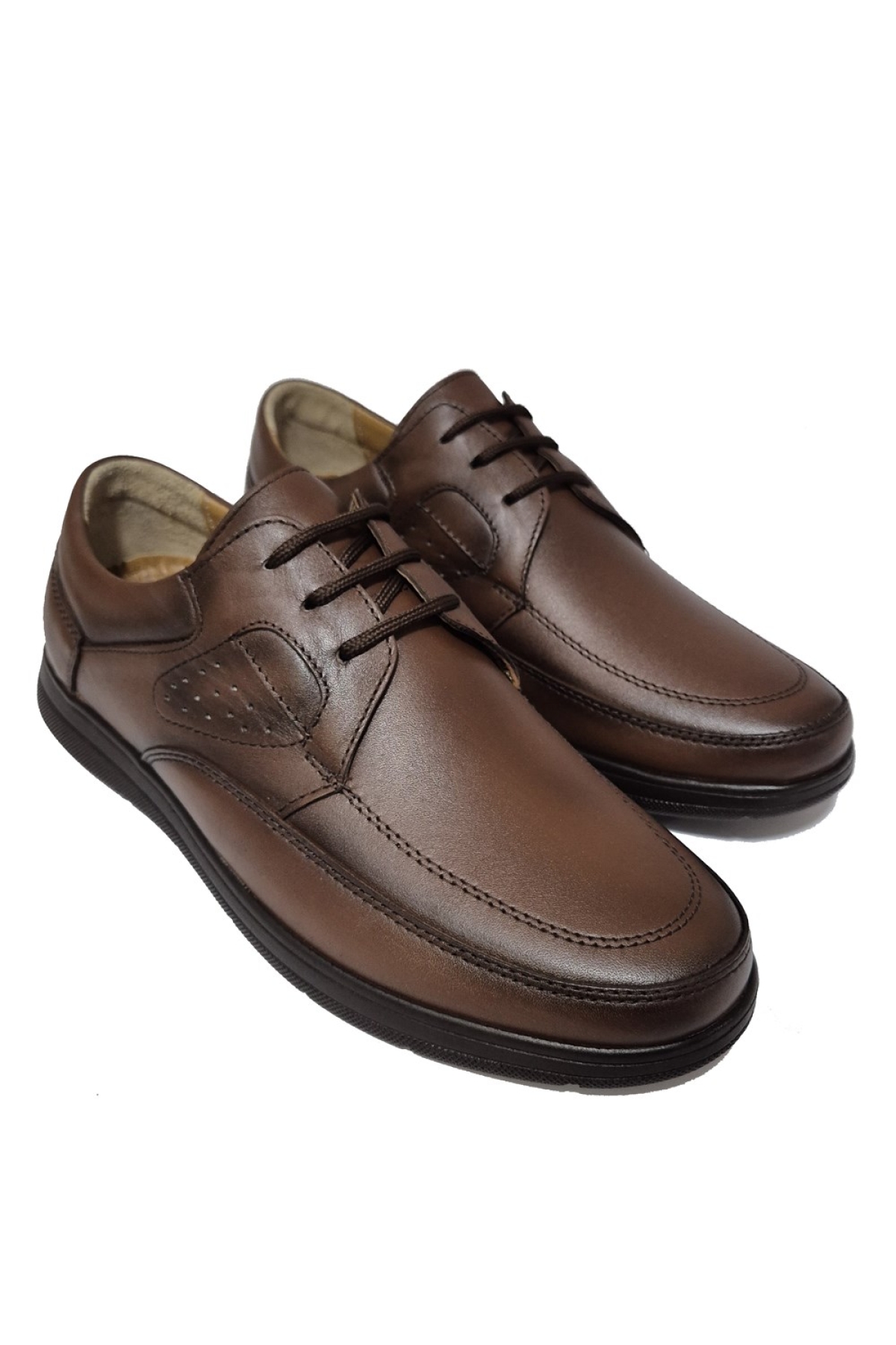 Bağlı Kat Deri Dikişli Model Günlük Konfor Ayakkabı AY-971-Y - Görsel 4