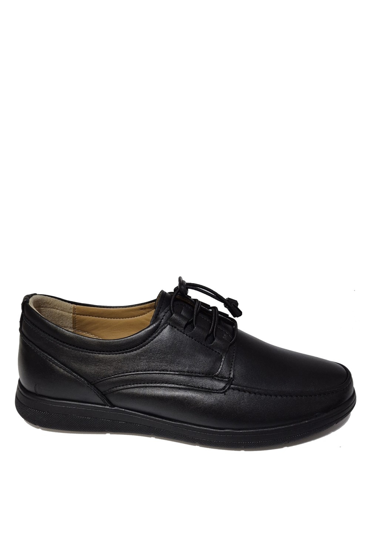 Lastik Bağlı Topuk Kat Deri Model Yazlık Comfort Ayakkabı AY-225-Y - Görsel 2