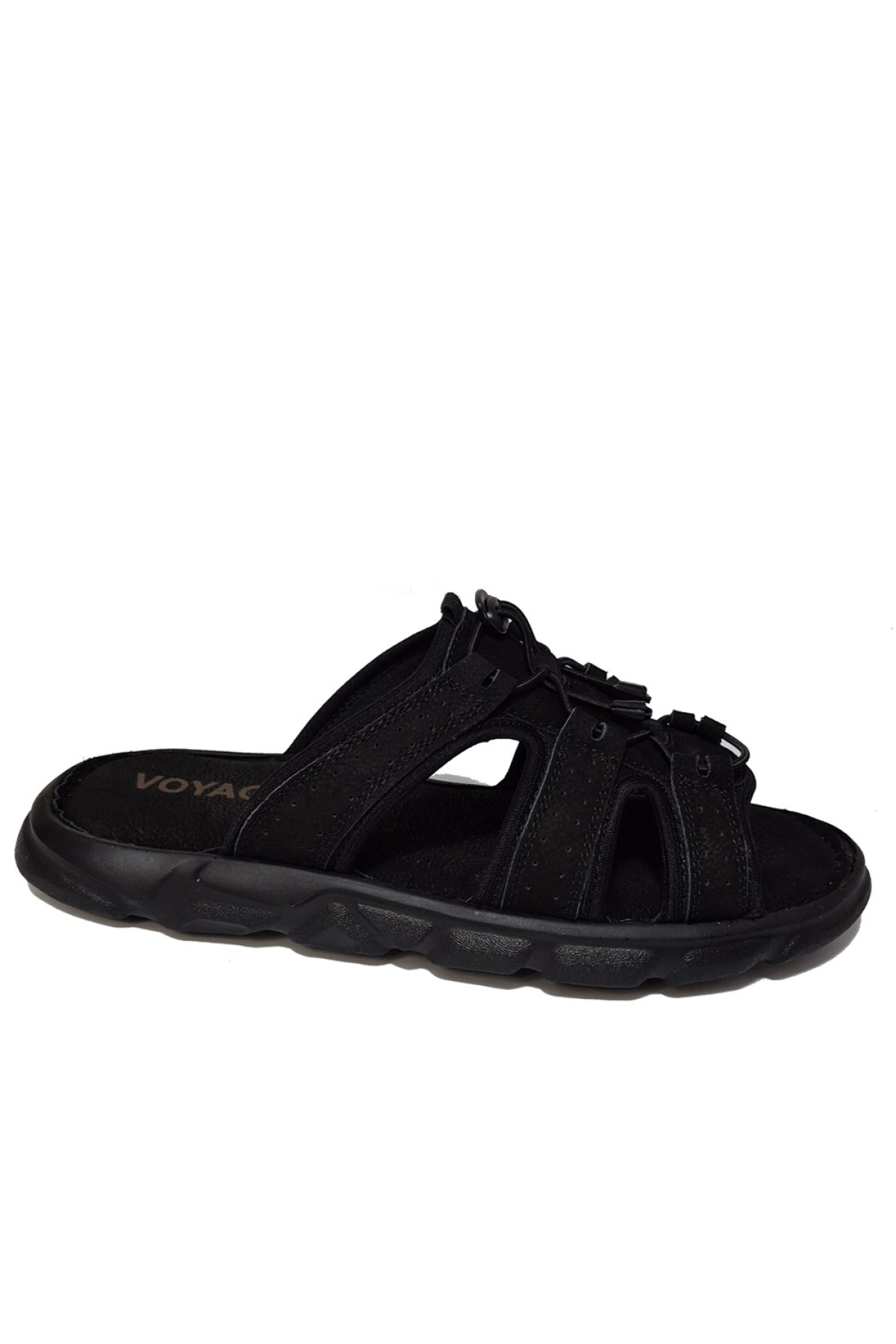 Lastik Bağlı Hakiki Deri Erkek Terlik 4721 - Görsel 2