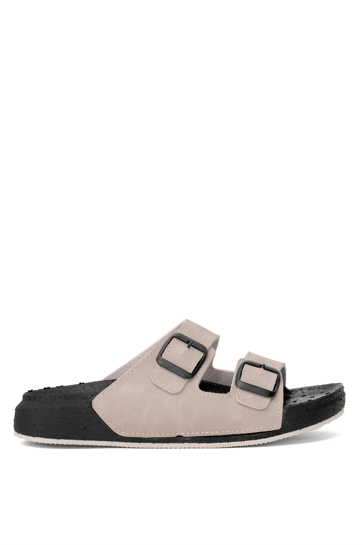 PC-7410 Kadın Düz Terlik Krem - Görsel 2