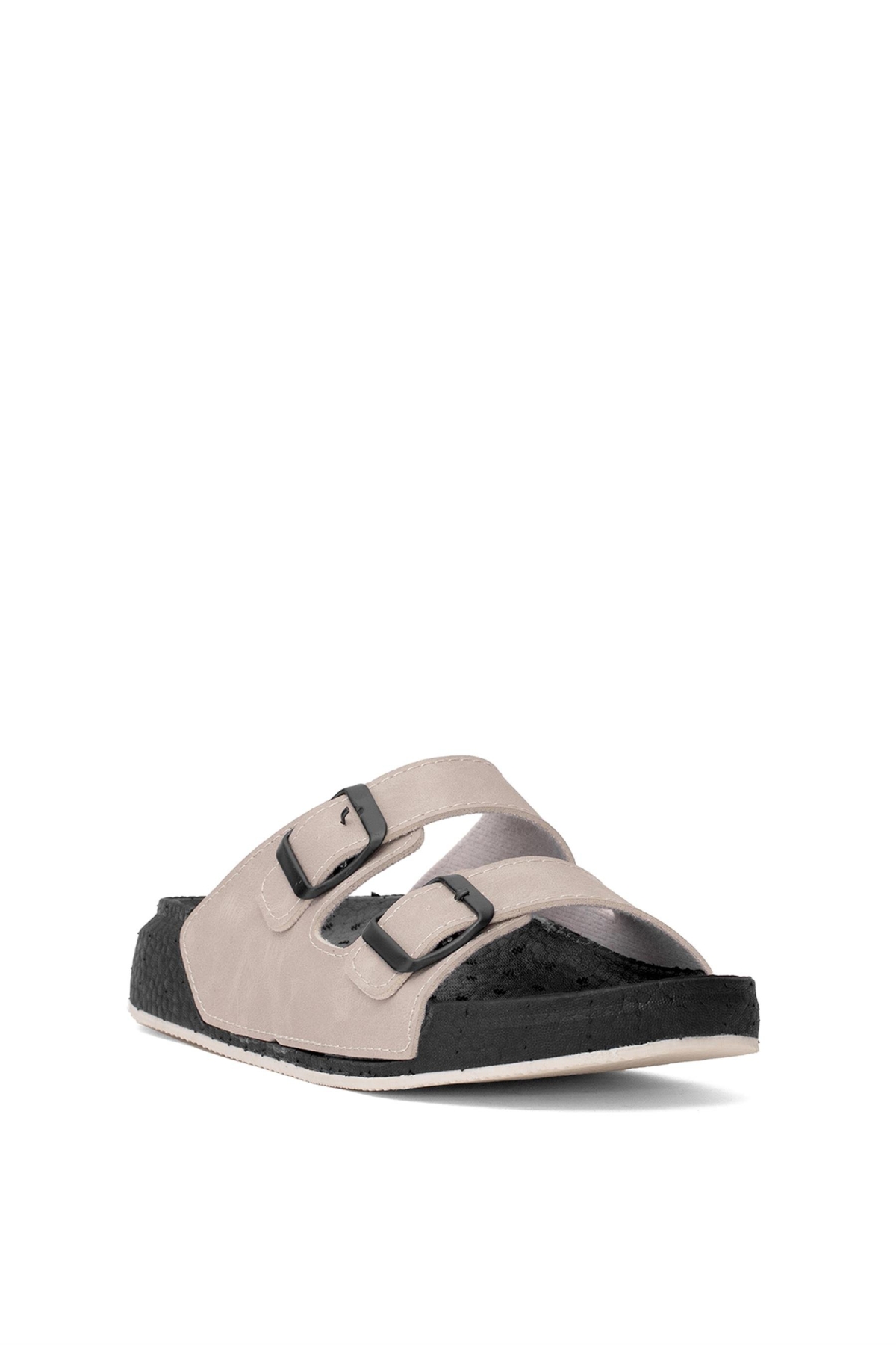 PC-7410 Kadın Düz Terlik Krem - Görsel 3