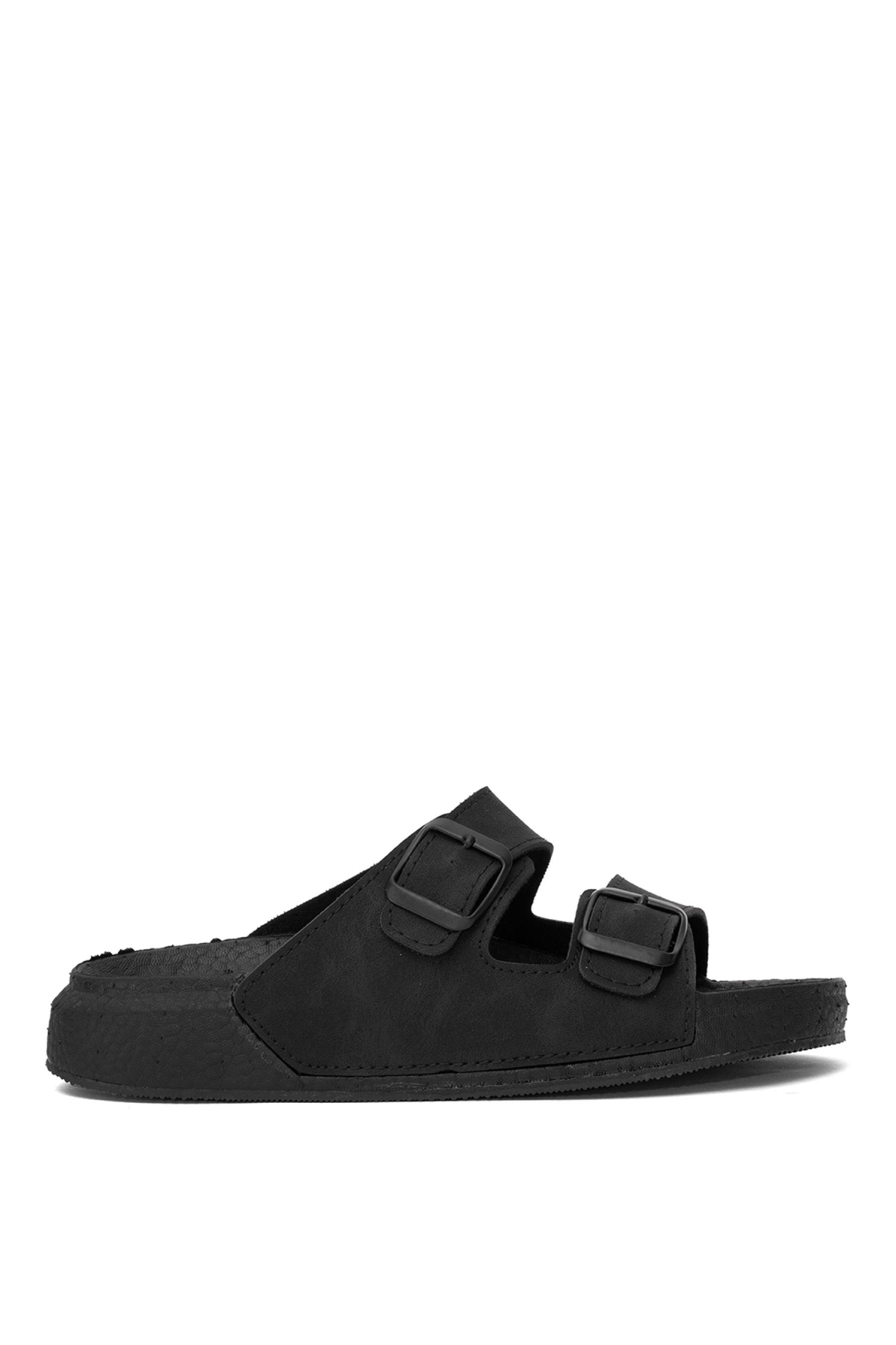 PC-7410 Kadın Düz Terlik Siyah - Görsel 2