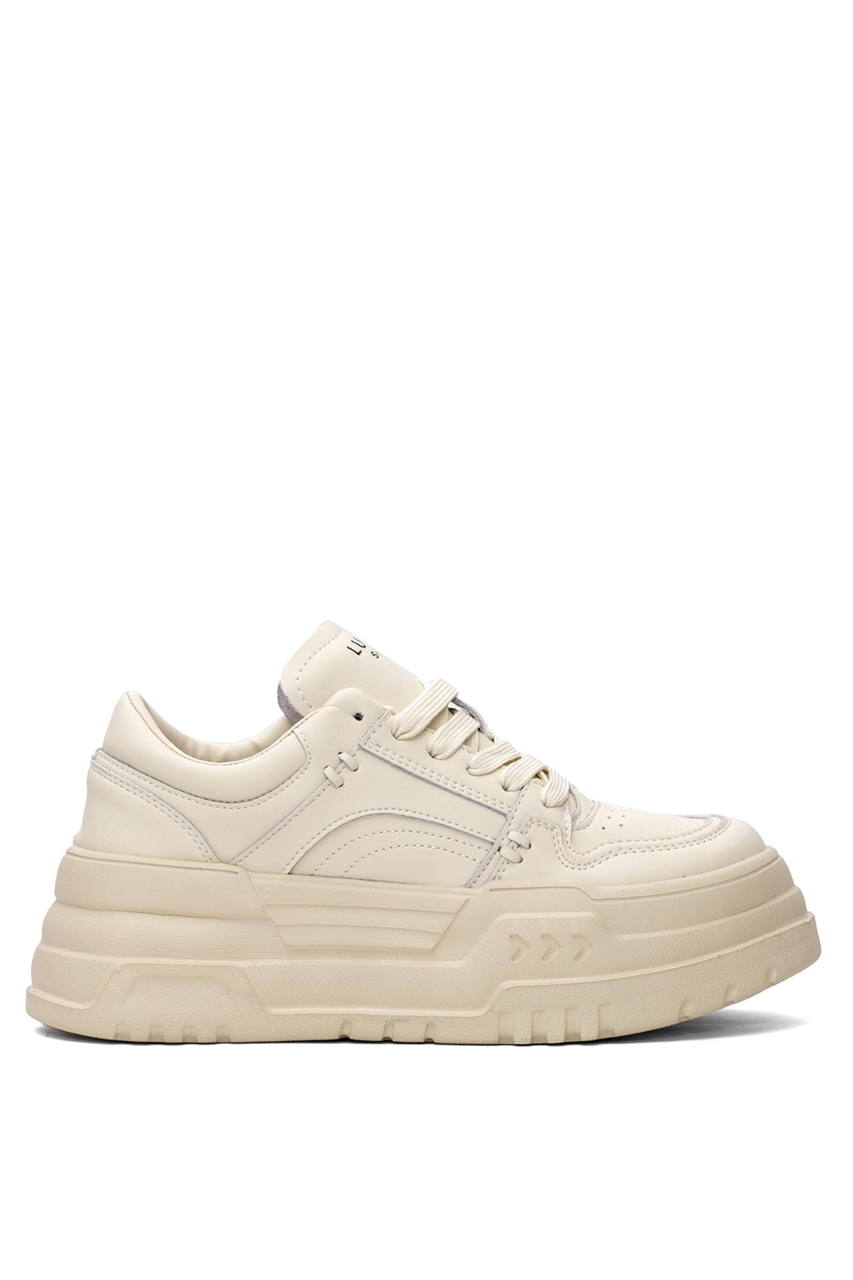 121230020 Darla Kadın Hakiki Deri Klasik Sneaker Beyaz - Görsel 2