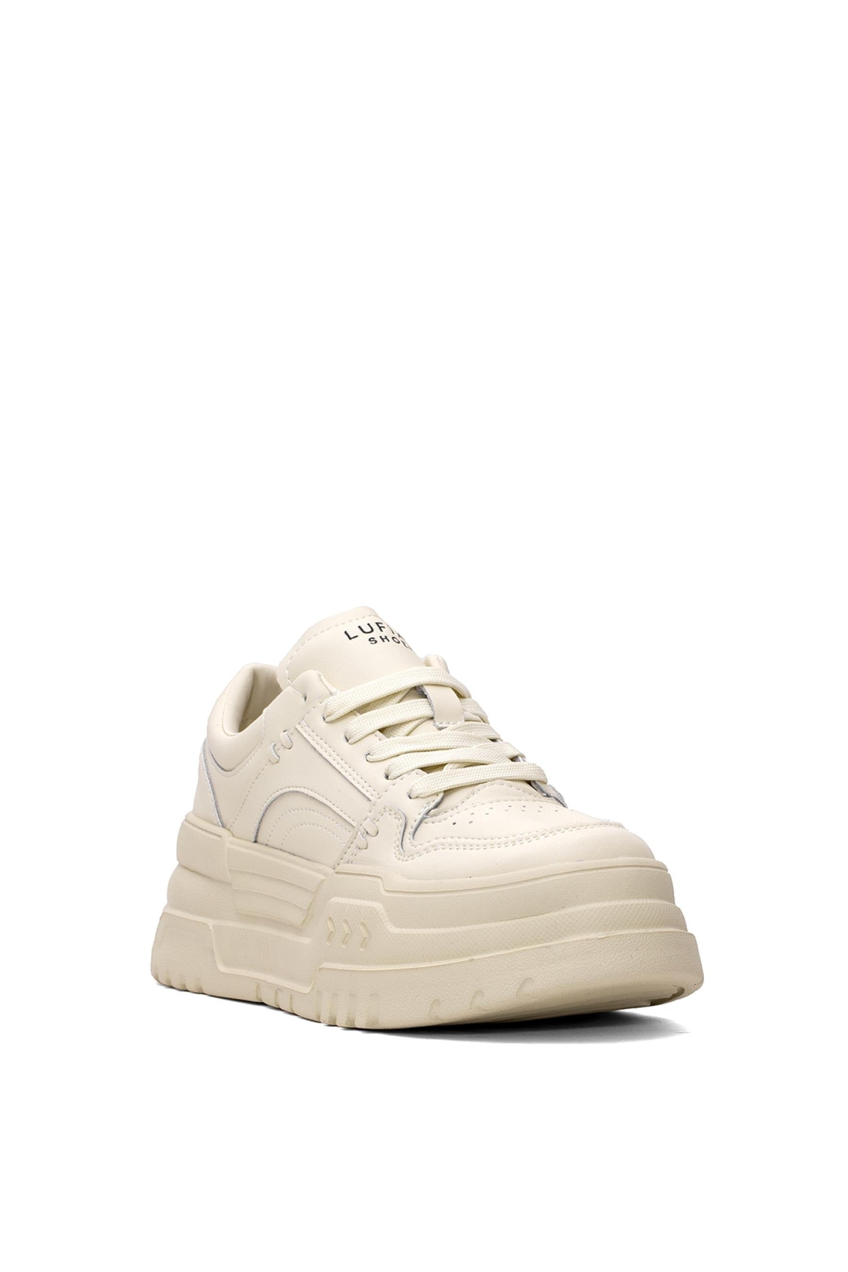 121230020 Darla Kadın Hakiki Deri Klasik Sneaker Beyaz - Görsel 3