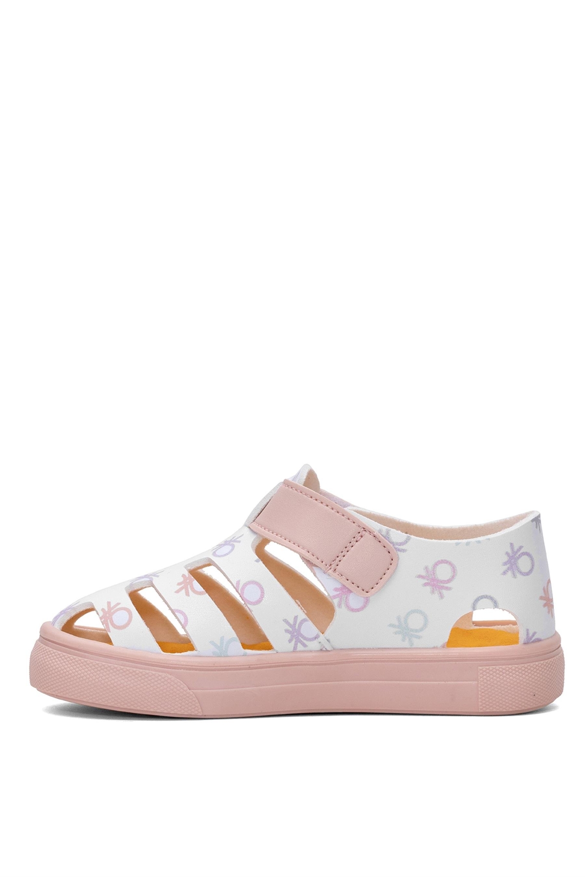 BN-1411 Patik Kız Çocuk Düz Sandalet Pudra - Görsel 4