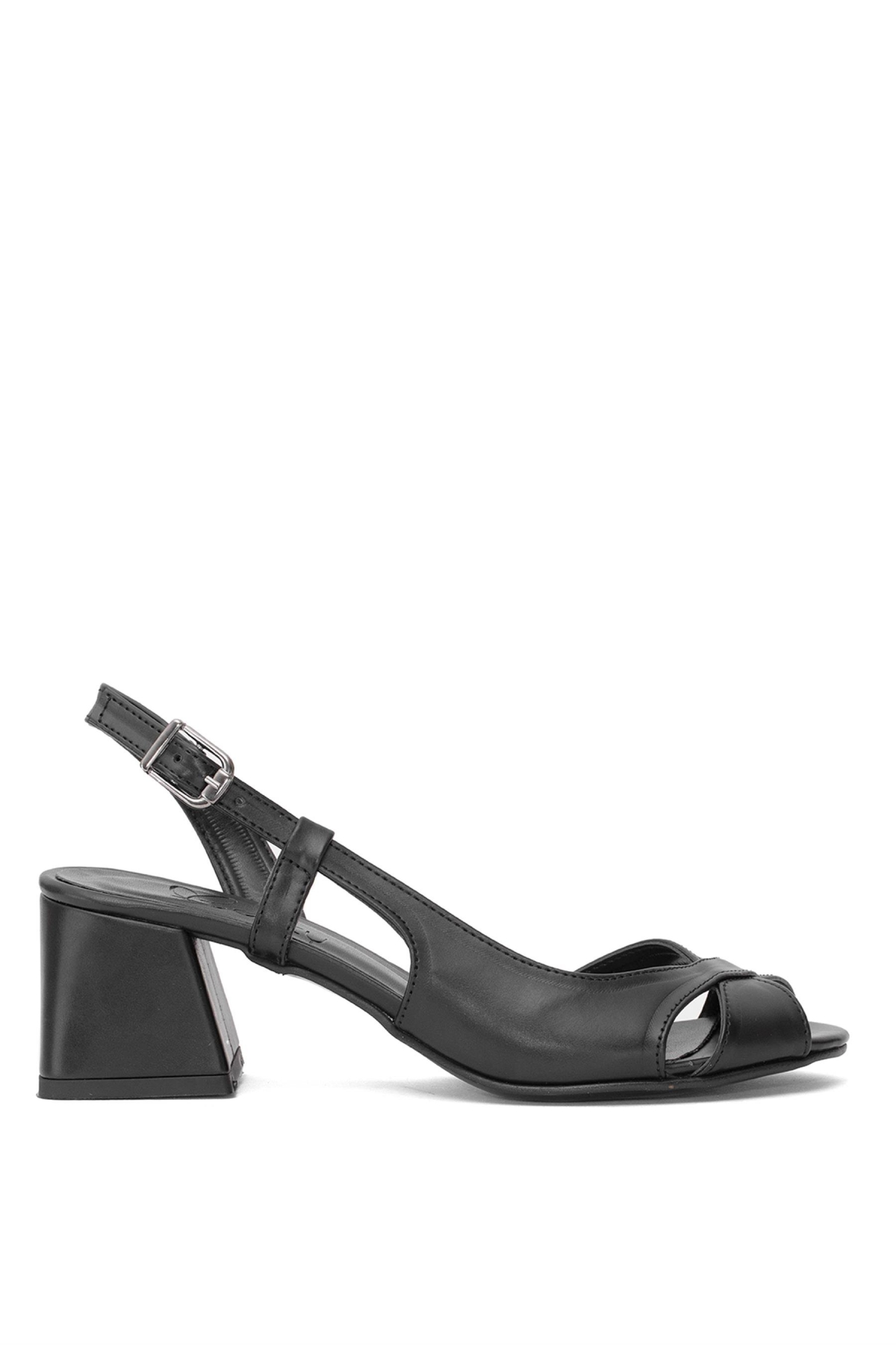 25BY25.958C Kadın Klasik Topuklu Ayakkabı Siyah - Görsel 2