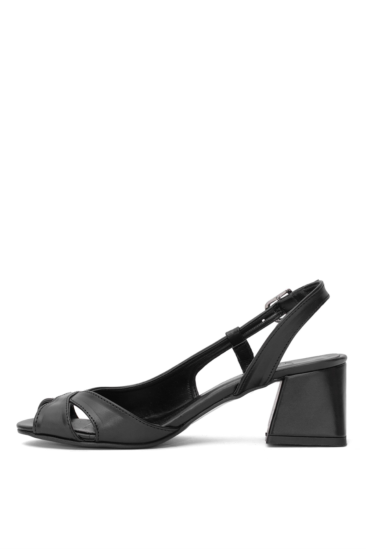 25BY25.958C Kadın Klasik Topuklu Ayakkabı Siyah - Görsel 4