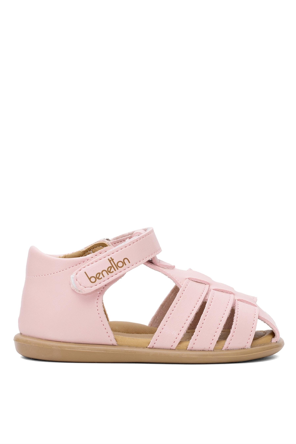 BN-1251 Bebe Kız Çocuk Sandalet Pudra - Görsel 2