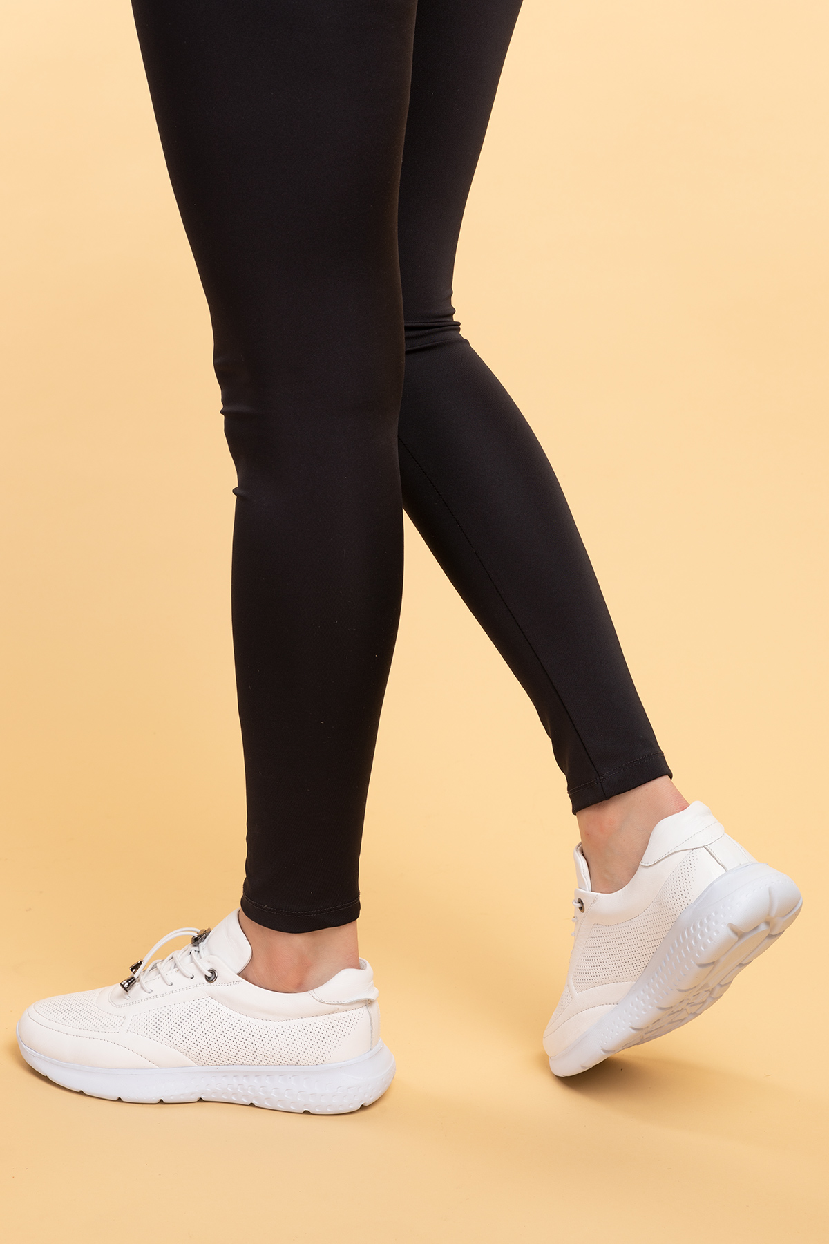 Gondol Içi Dışı Hakiki Deri Faylon Taban Hafif Spor Ayakkabı es.111 - Görsel 5