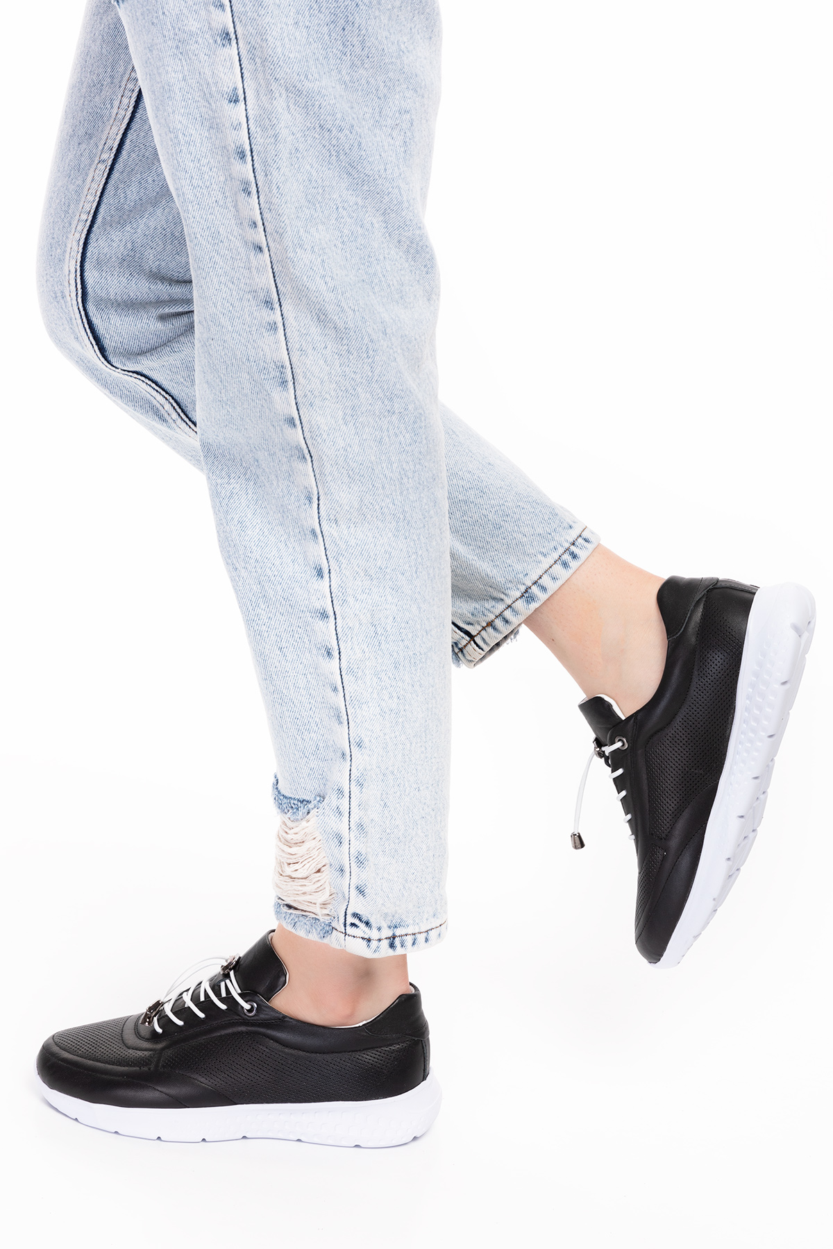 Gondol Içi Dışı Hakiki Deri Faylon Taban Hafif Spor Ayakkabı es.111 - Görsel 5