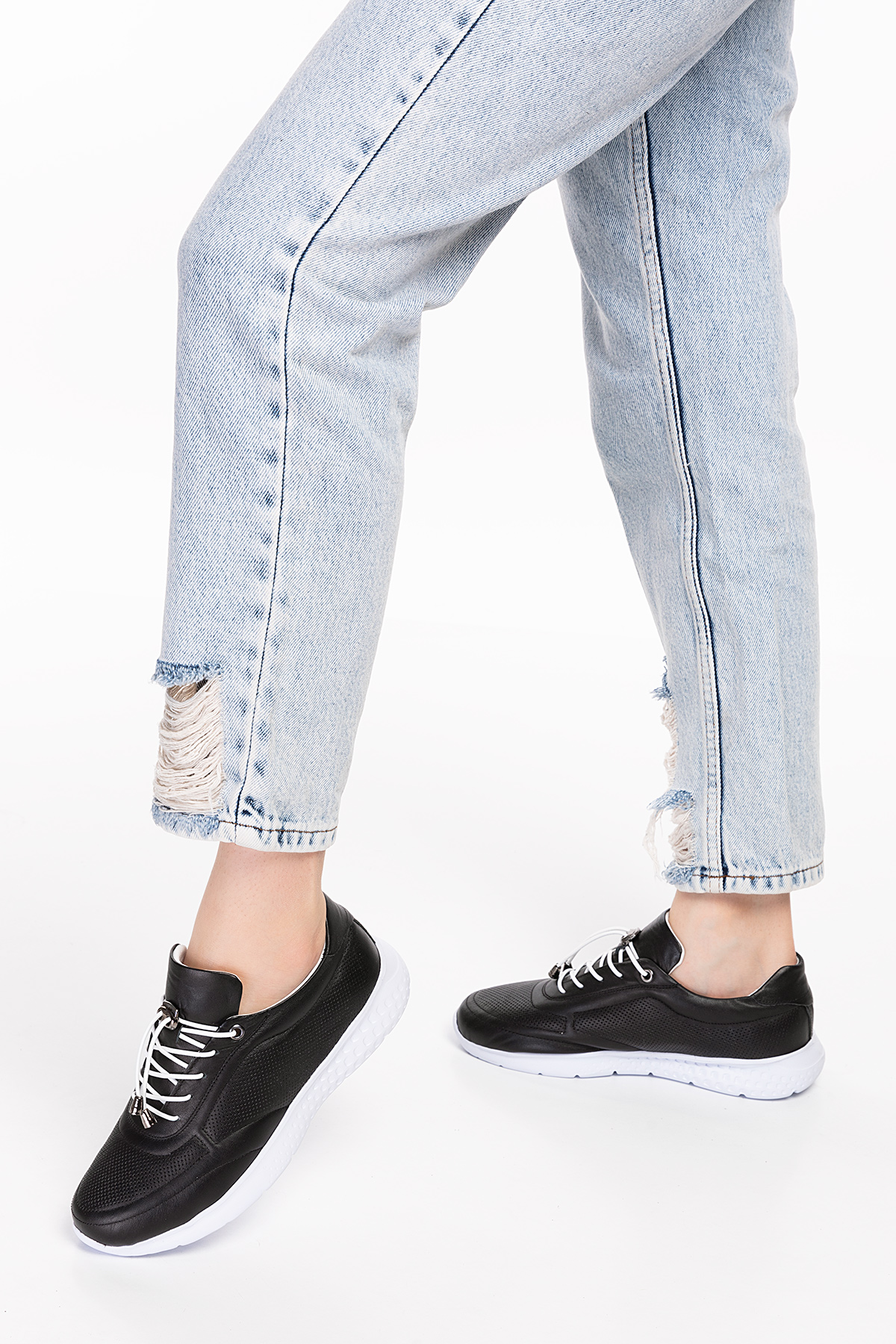 Gondol Içi Dışı Hakiki Deri Faylon Taban Hafif Spor Ayakkabı es.111 - Görsel 6