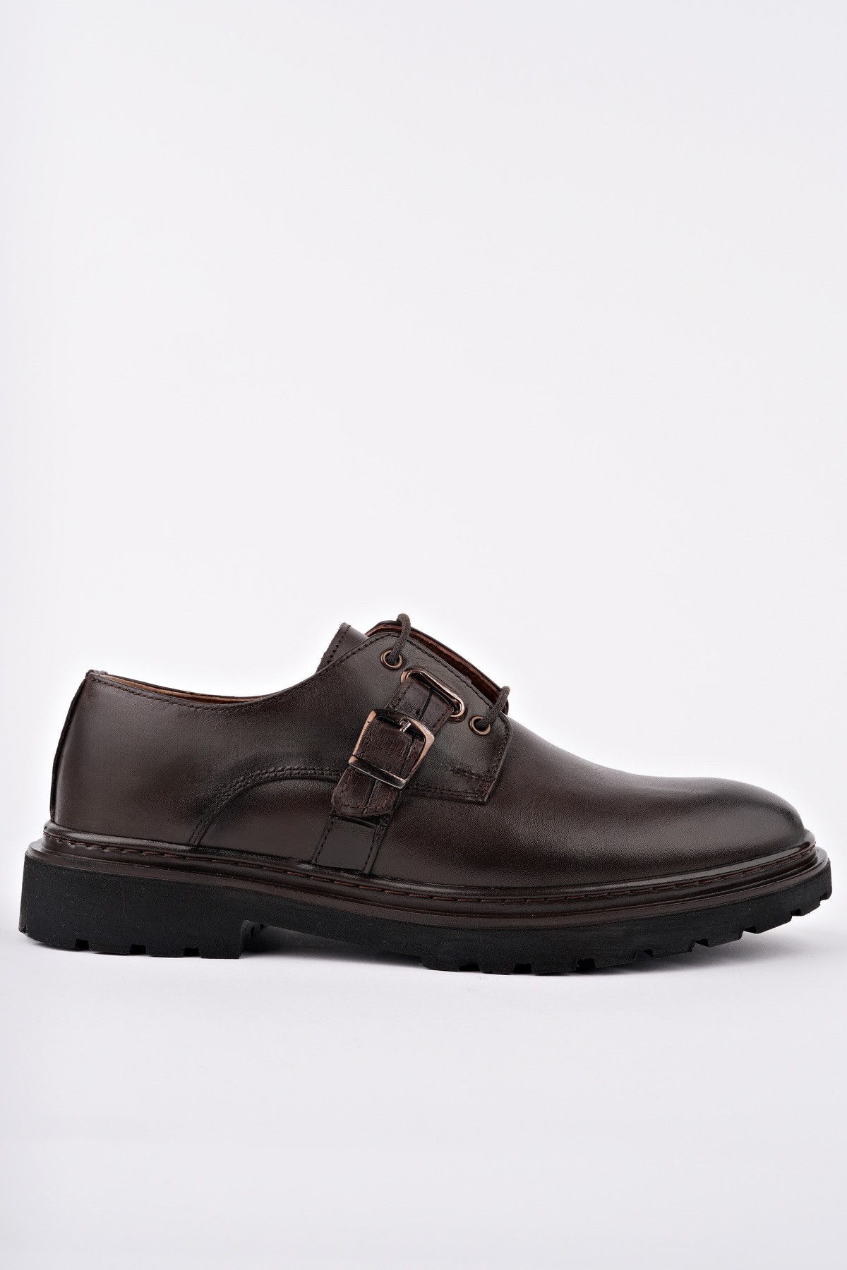 PRAG Bağcıklı Hakiki Deri Erkek Günlük Casual Ayakkabı - Görsel 2