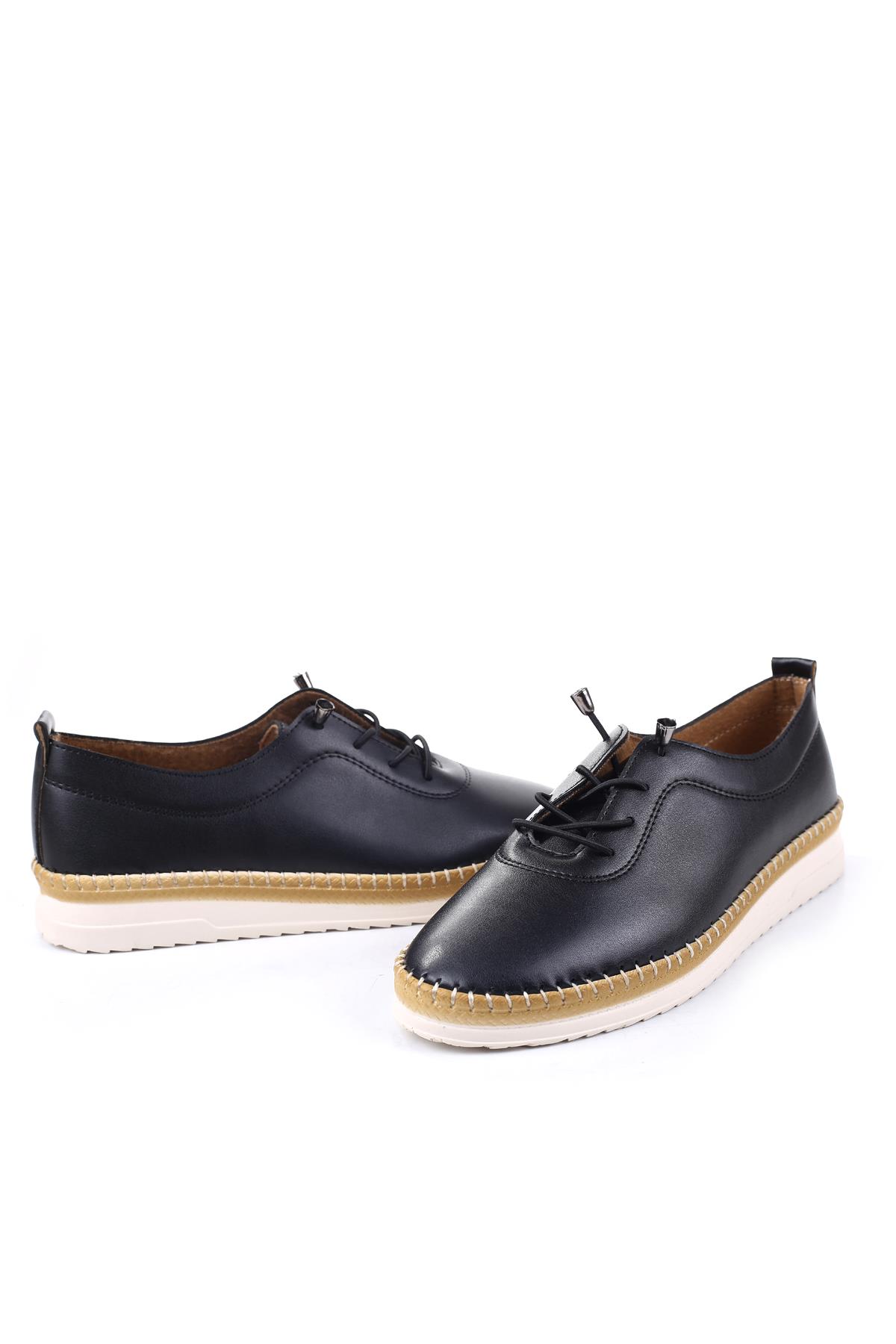 3642 Lastik Bağcıklı Ortopedik Günlük Kadın Ayakkabı - Görsel 3