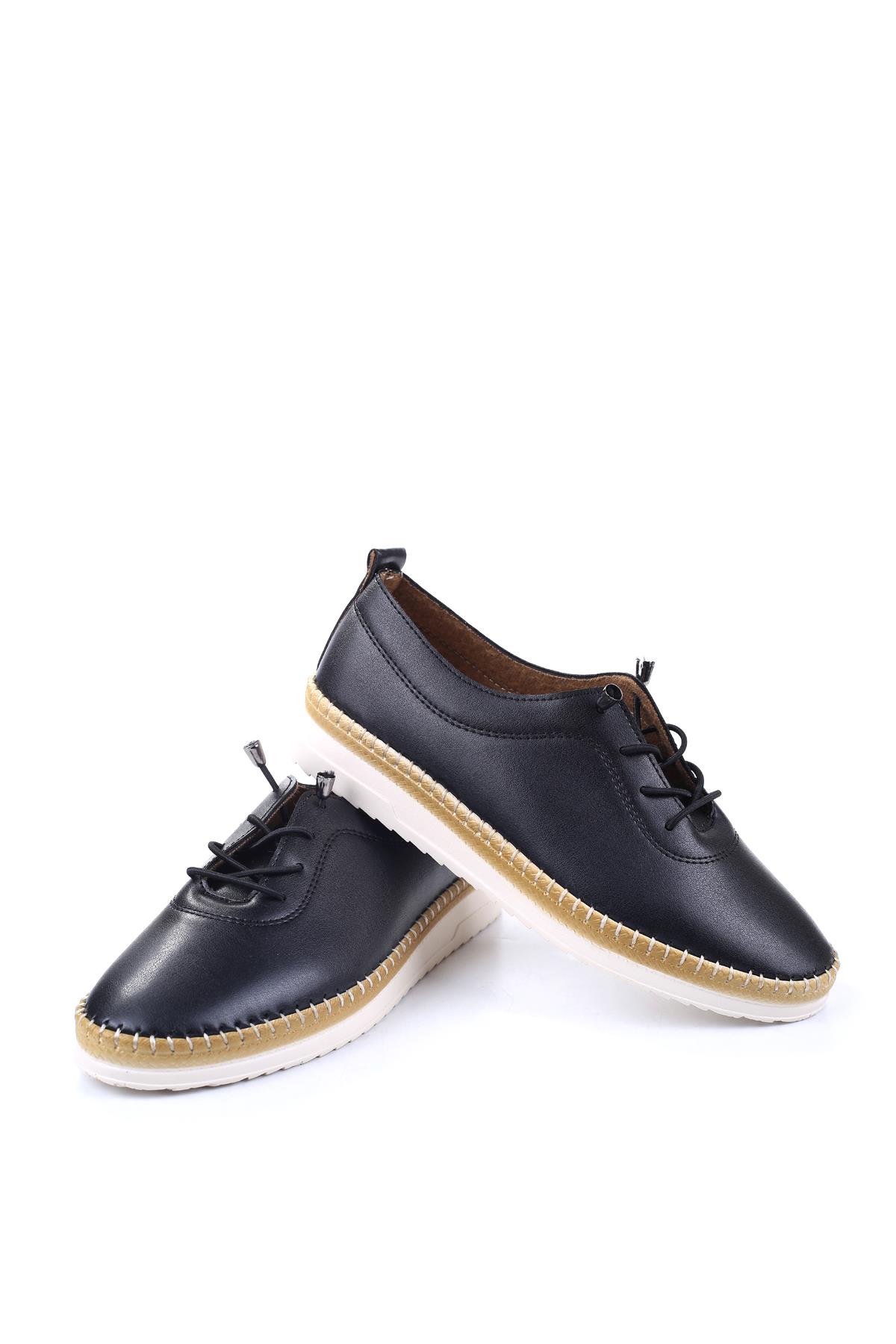 3642 Lastik Bağcıklı Ortopedik Günlük Kadın Ayakkabı - Görsel 4