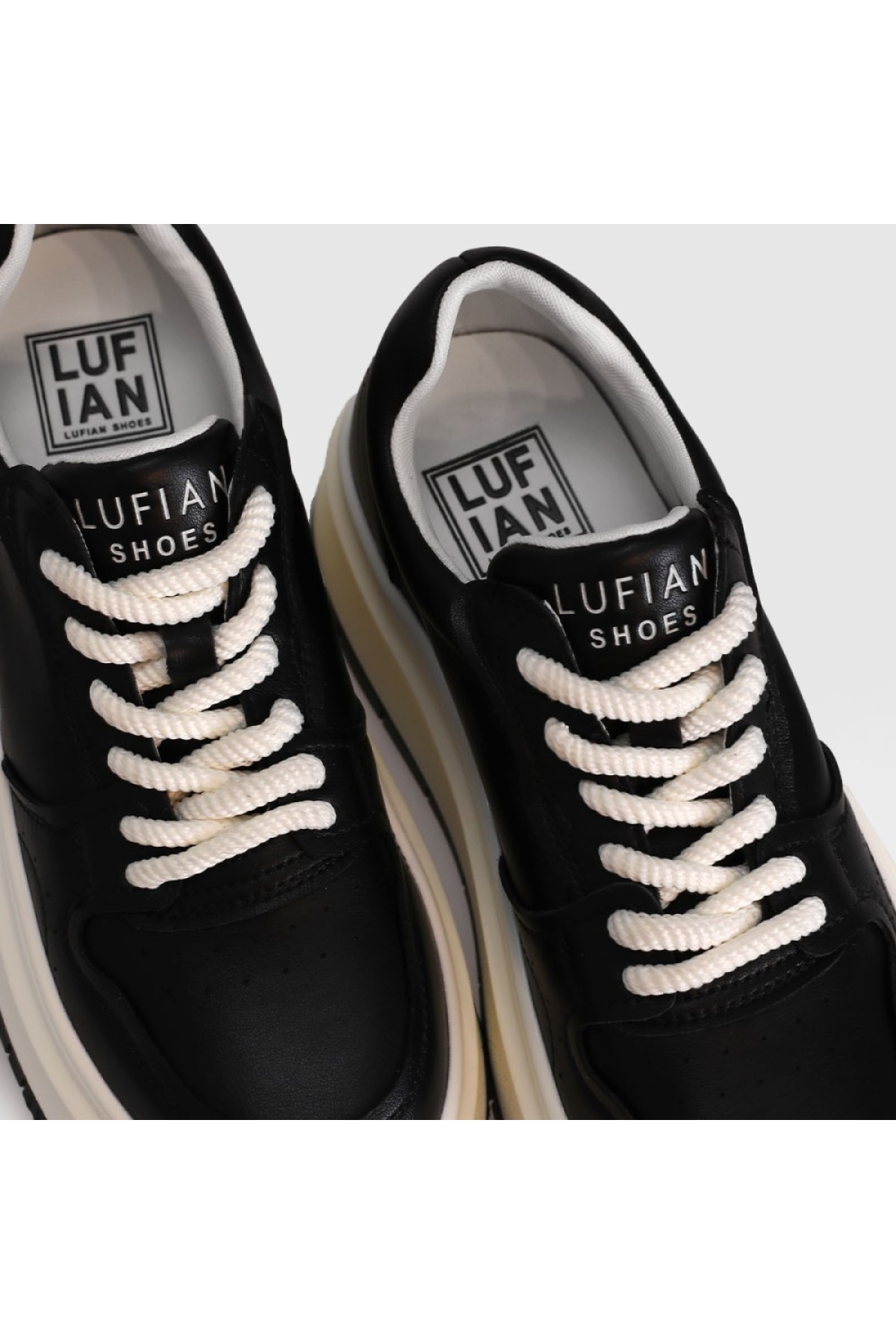 Lufıan Laura 121230003 Siyah Deri Unisex Spor Ayakkabı - Görsel 4