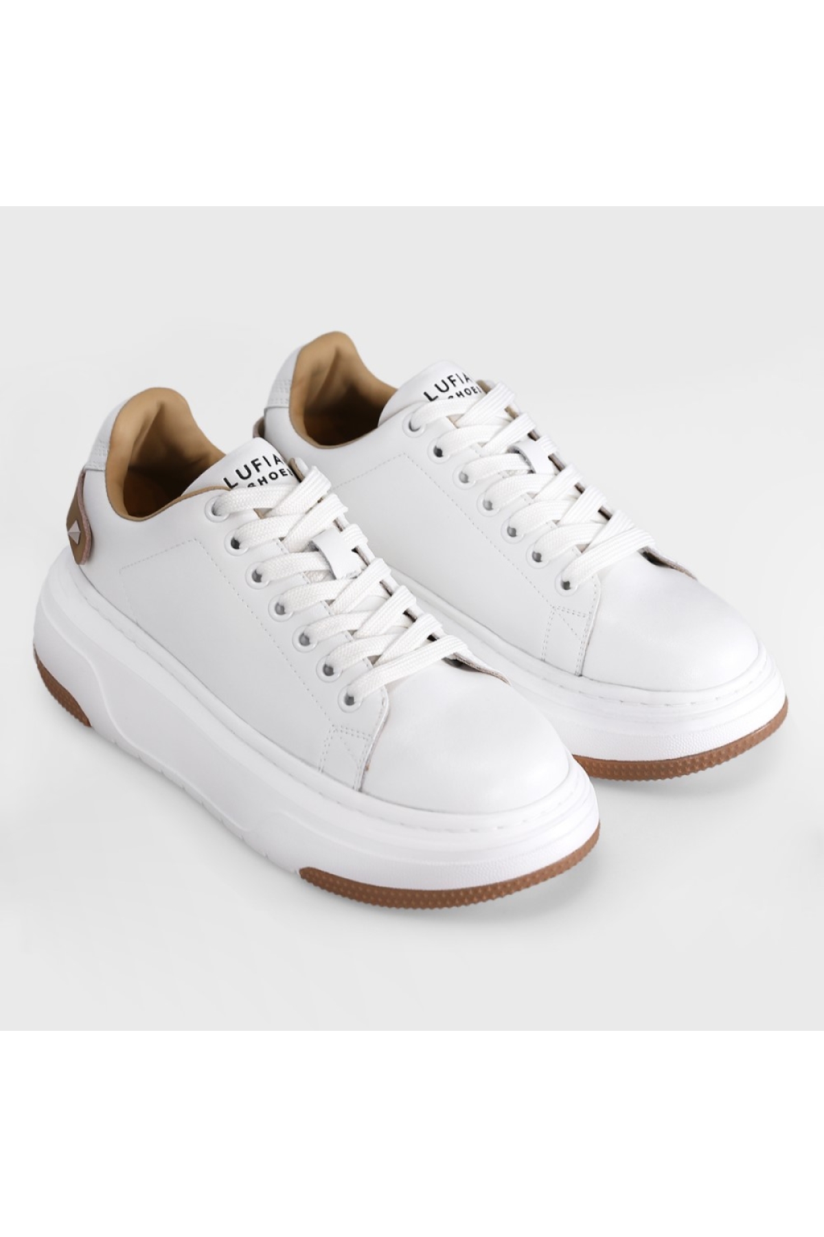 Lufıan Adel 121230017 Beyaz Deri Unisex Spor Ayakkabı - Görsel 4