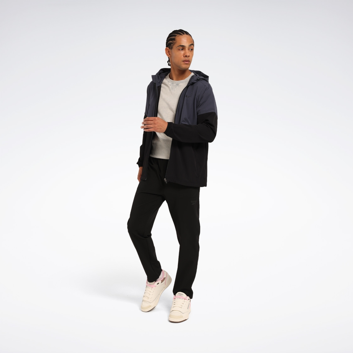 Reebok ZEVEN WIND JACKET Siyah Erkek Ceket