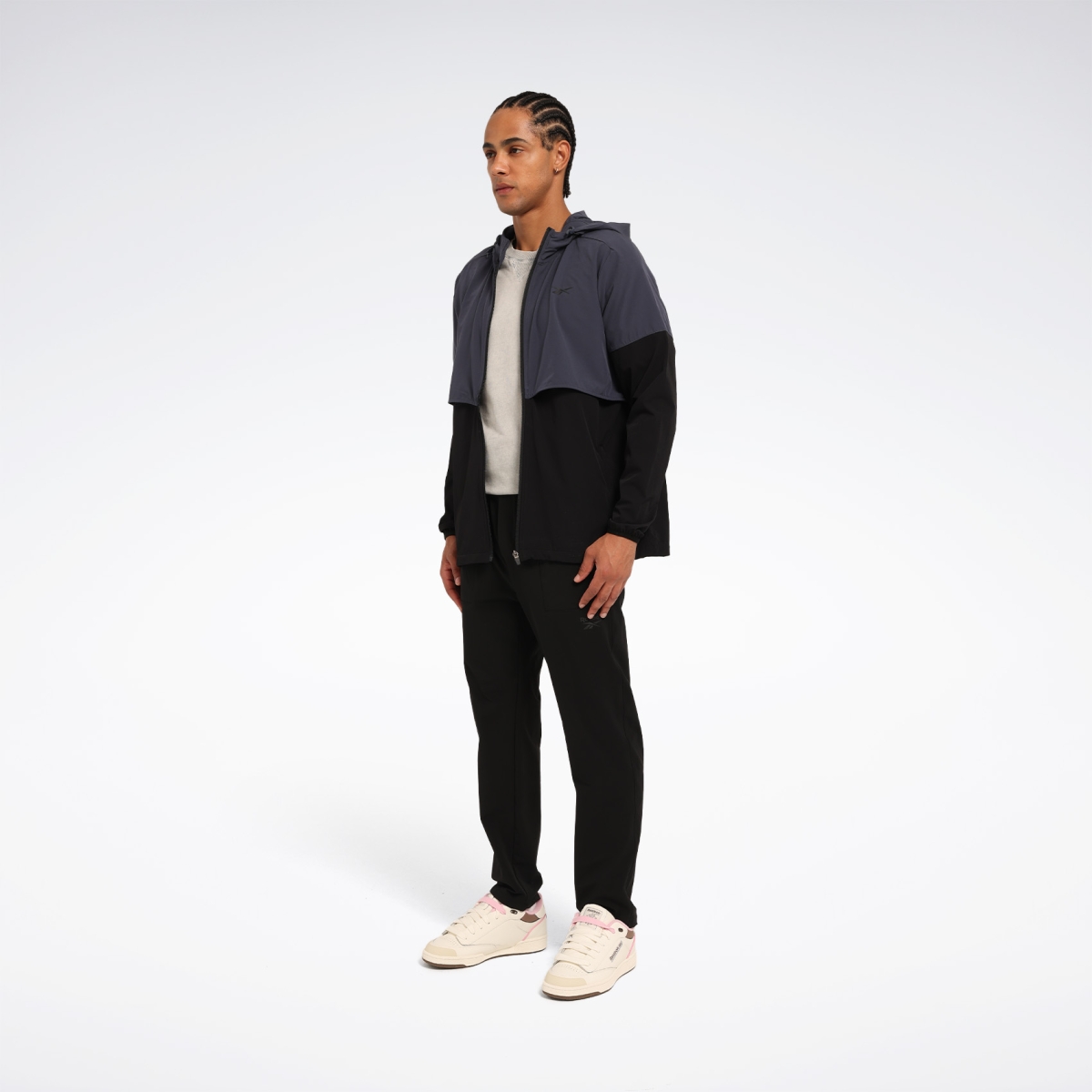 Reebok ZEVEN WIND JACKET Siyah Erkek Ceket