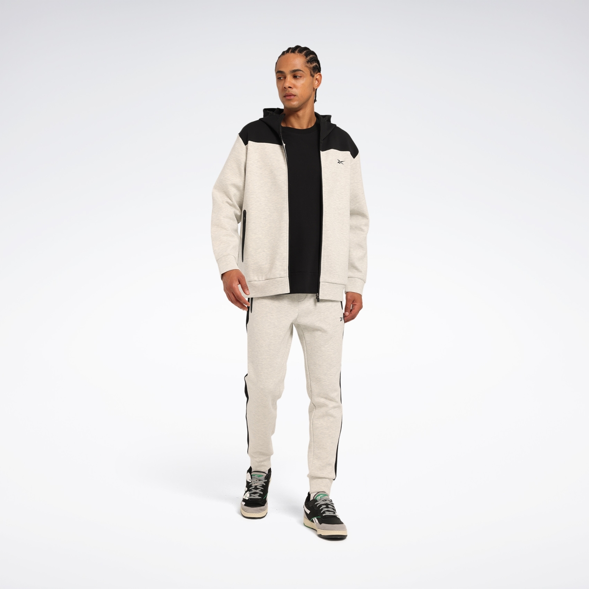 Reebok ESENTE FZ Gri Erkek Eşofman Üstü
