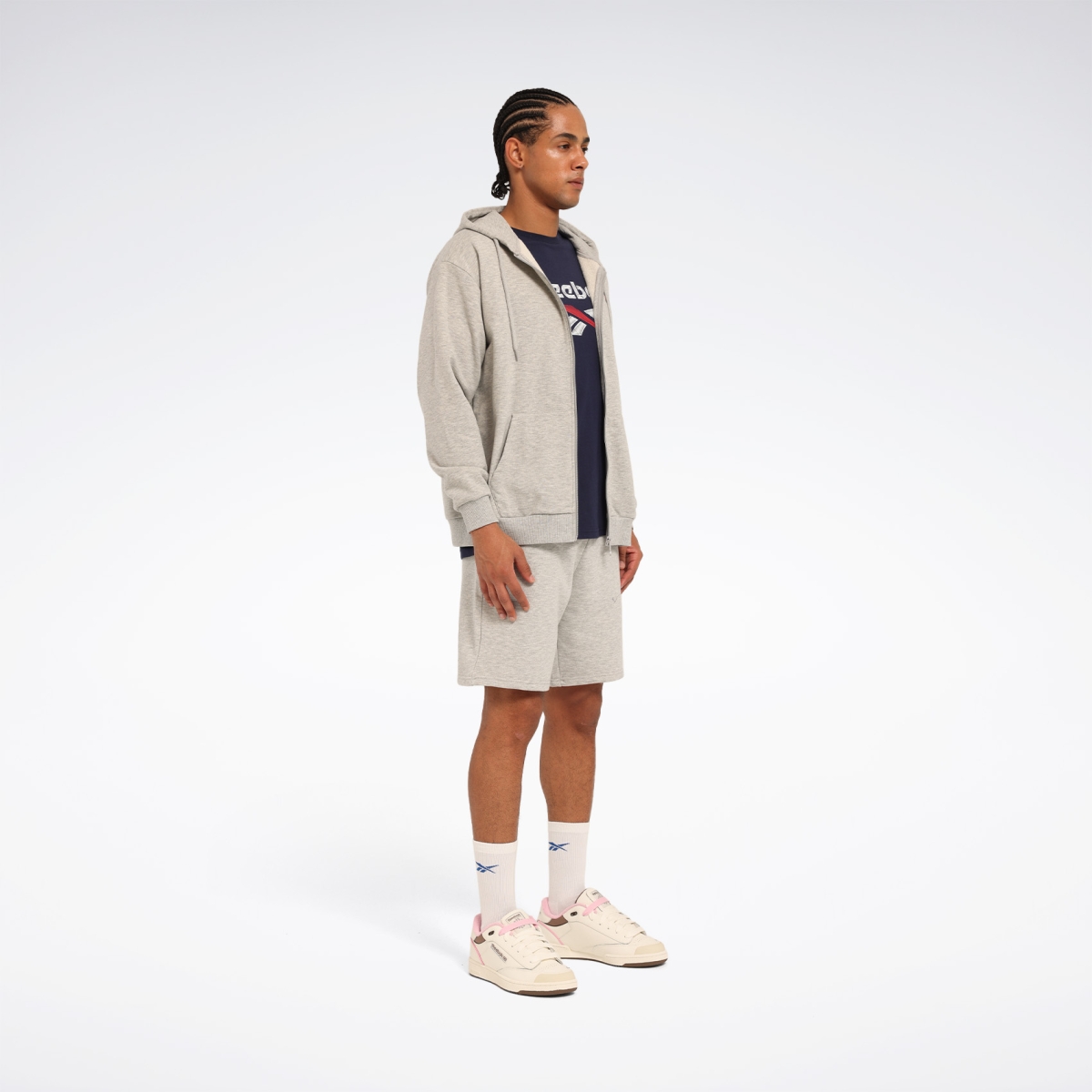 Reebok NEW ID REG FZ Gri Erkek Eşofman Üstü