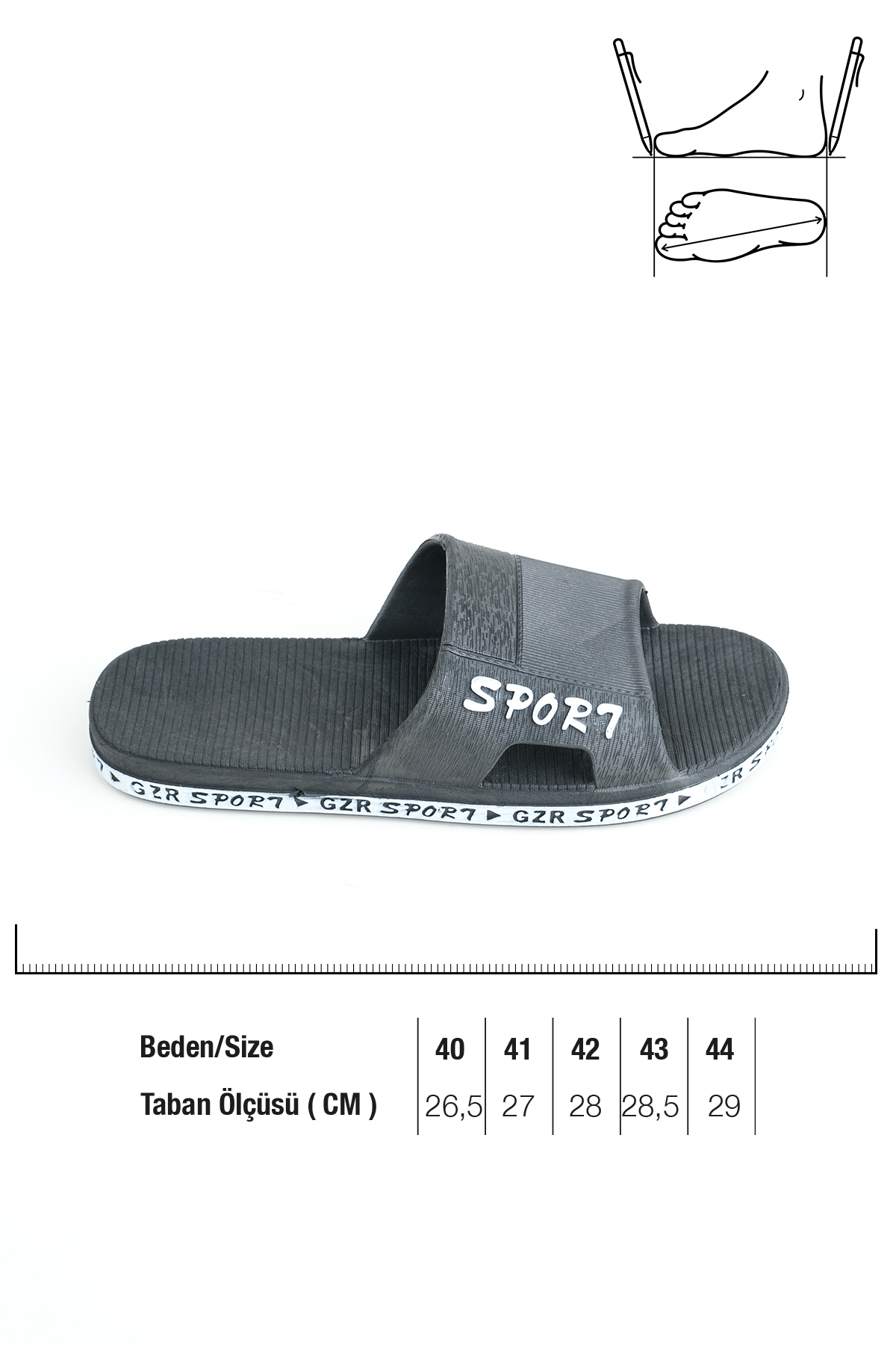Yazlık Kaydırmaz Taban Erkek Terlik - Görsel 4