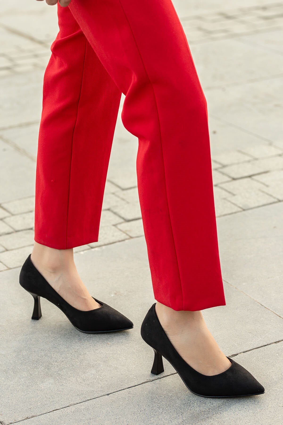 Kadın Stiletto SİYAH SÜET - Görsel 3